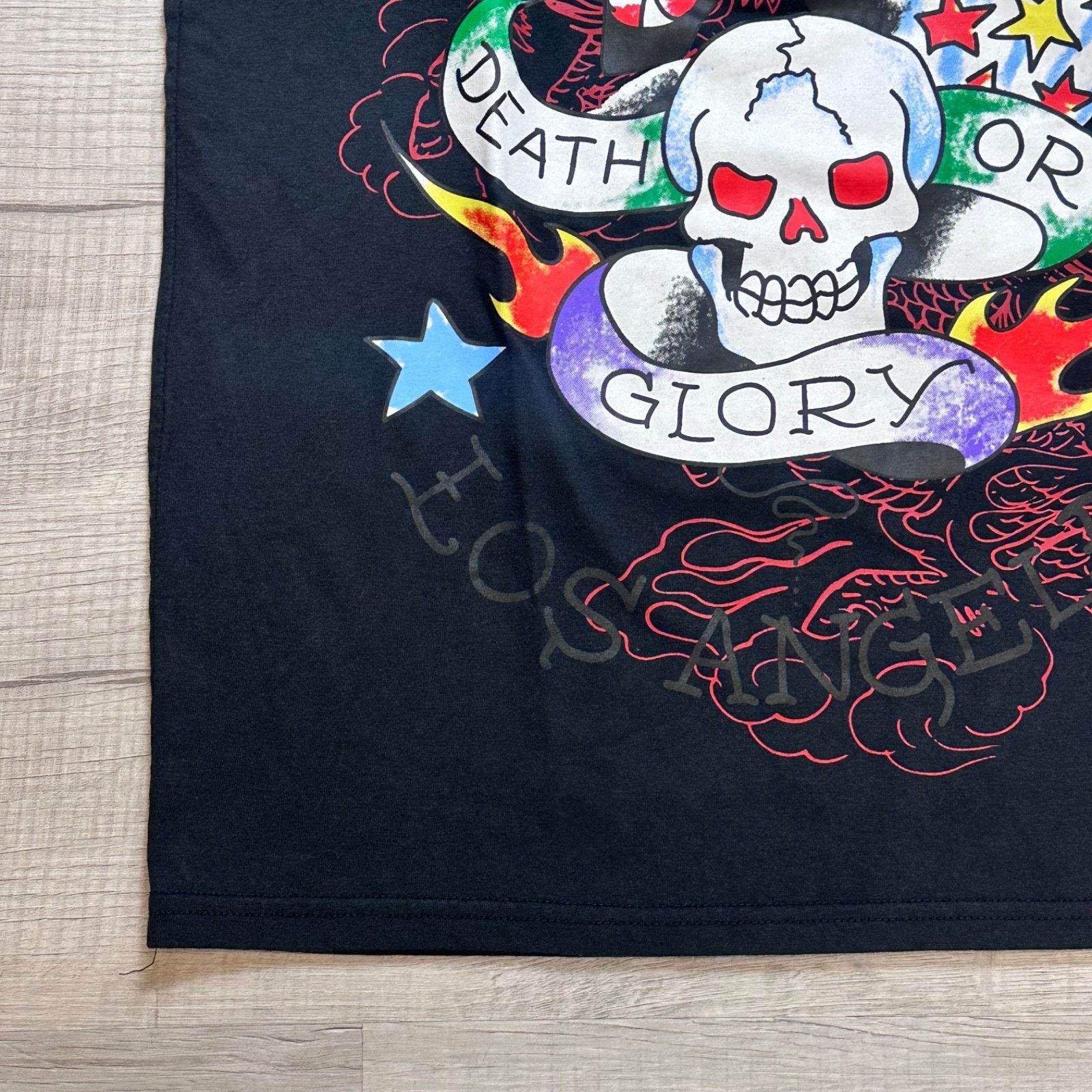 Ed Hardy Men's ED HARDY Death Or Glory Black T-Shirt Size Medium Size US M / EU 48-50 / 2 - 2 Thumbnail