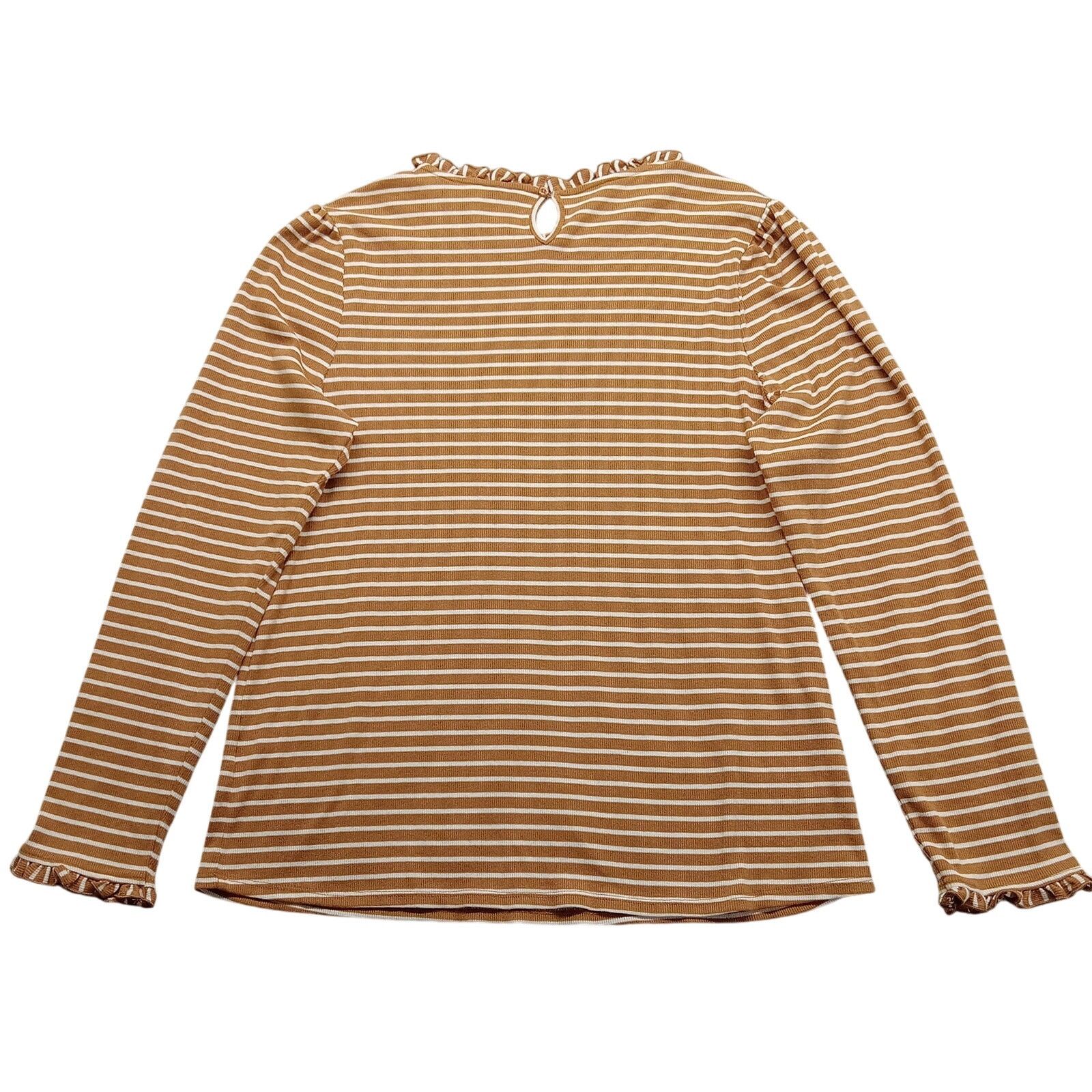 & Other Stories Croft & Barrow Top XXL Women's Ruffle Sleeve Blouse Ribbed Size XXL / US 16-18 / IT 52-54 - 2 Thumbnail