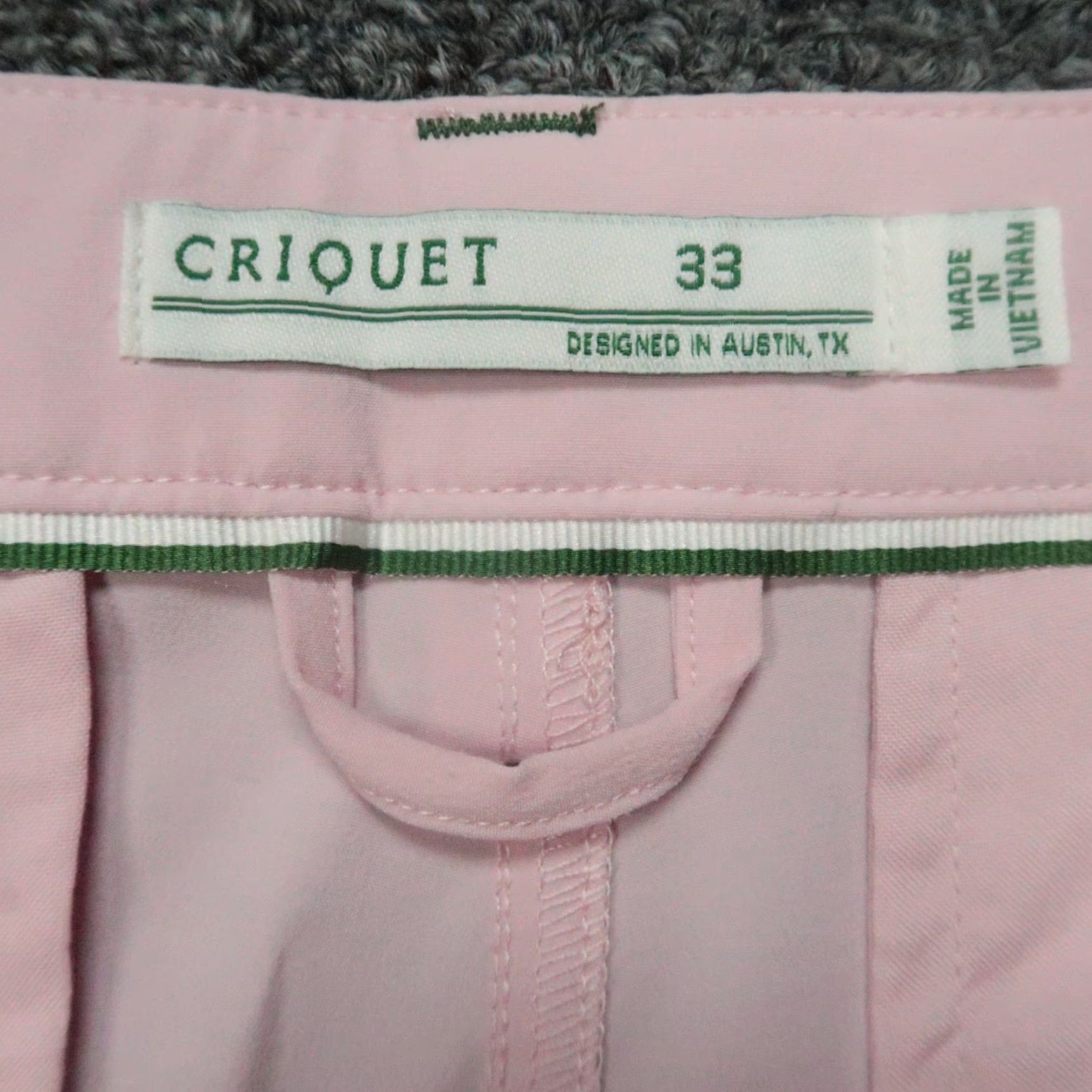 Vintage Criquet Shorts Mens 33 Pink Anytime Performance Lightweight Chino Stretch NWT Size US 33 - 3 Thumbnail