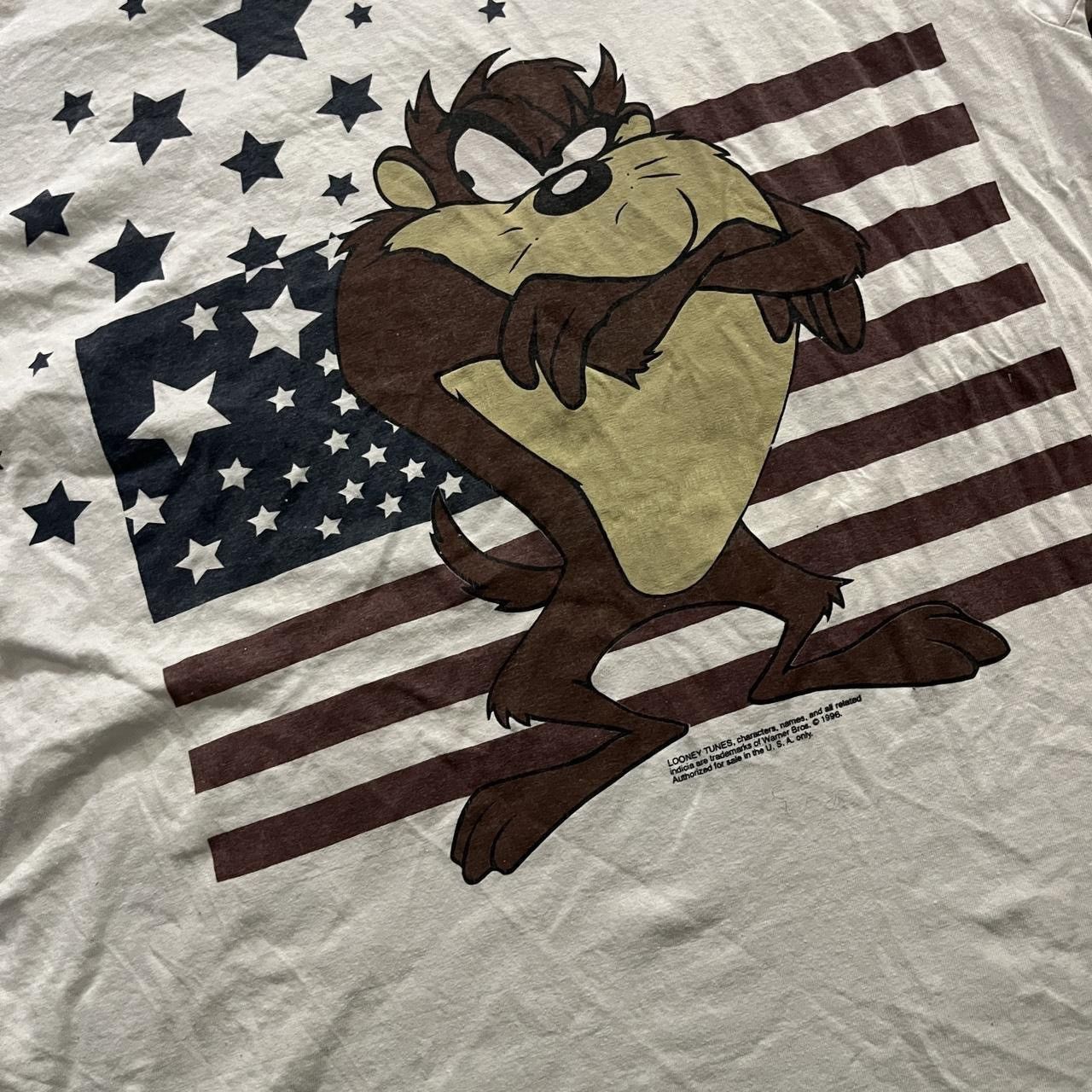 Other Vintage 1996 Delta Looney Tunes Taz American Flag stars Size US XL / EU 56 / 4 - 2 Thumbnail