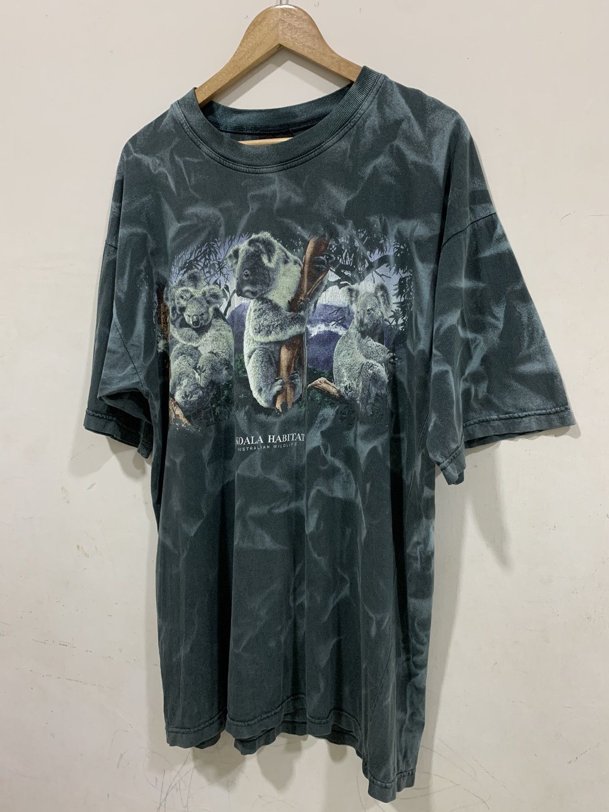 Man Made In Australia Vintage Koala Habitat Australian Wildlife Overdyed Size US XL / EU 56 / 4 - 4 Thumbnail