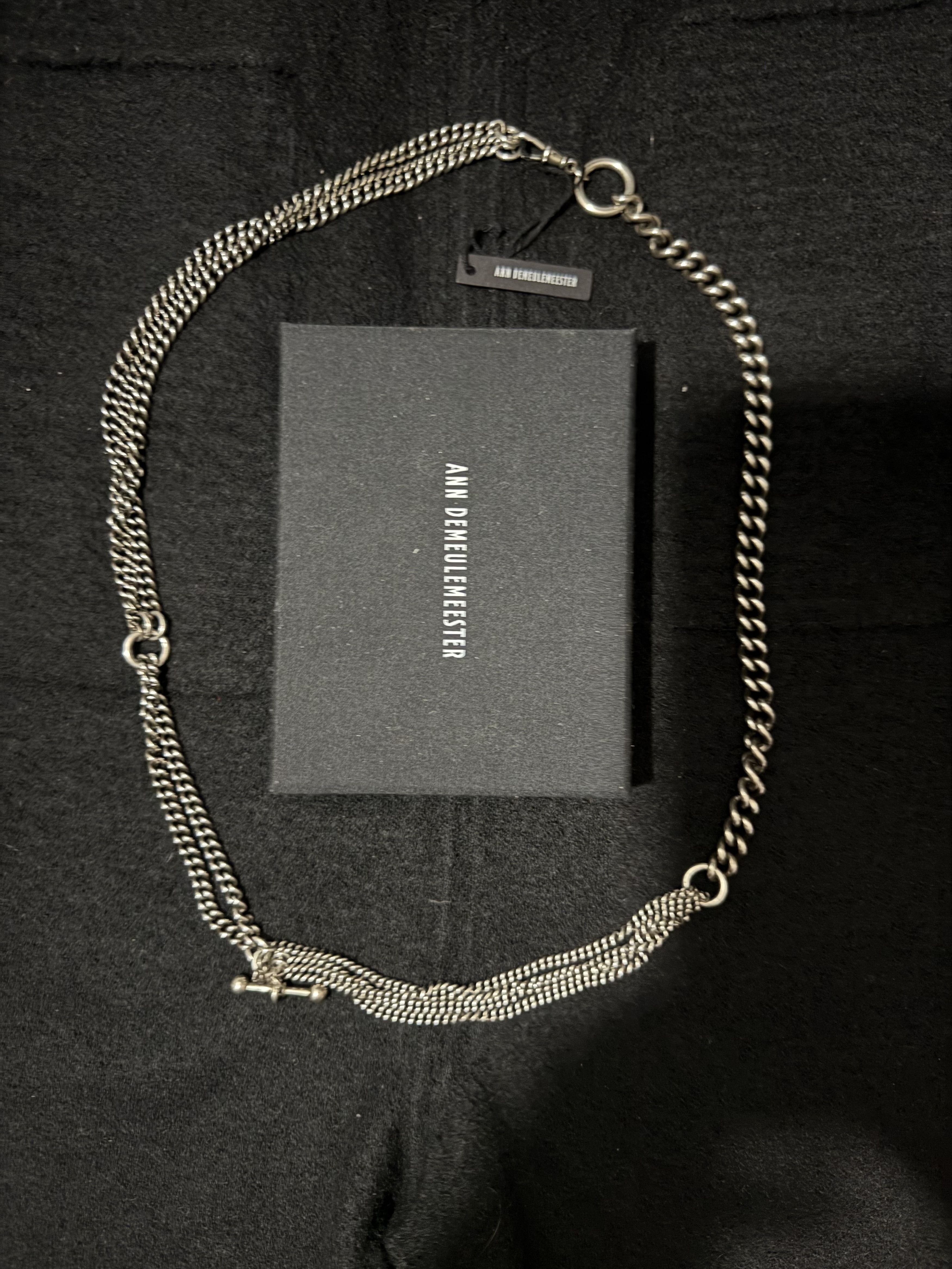 Ann Demeulemeester Silver Multi Chain Bracelet Size ONE SIZE - 18 Thumbnail