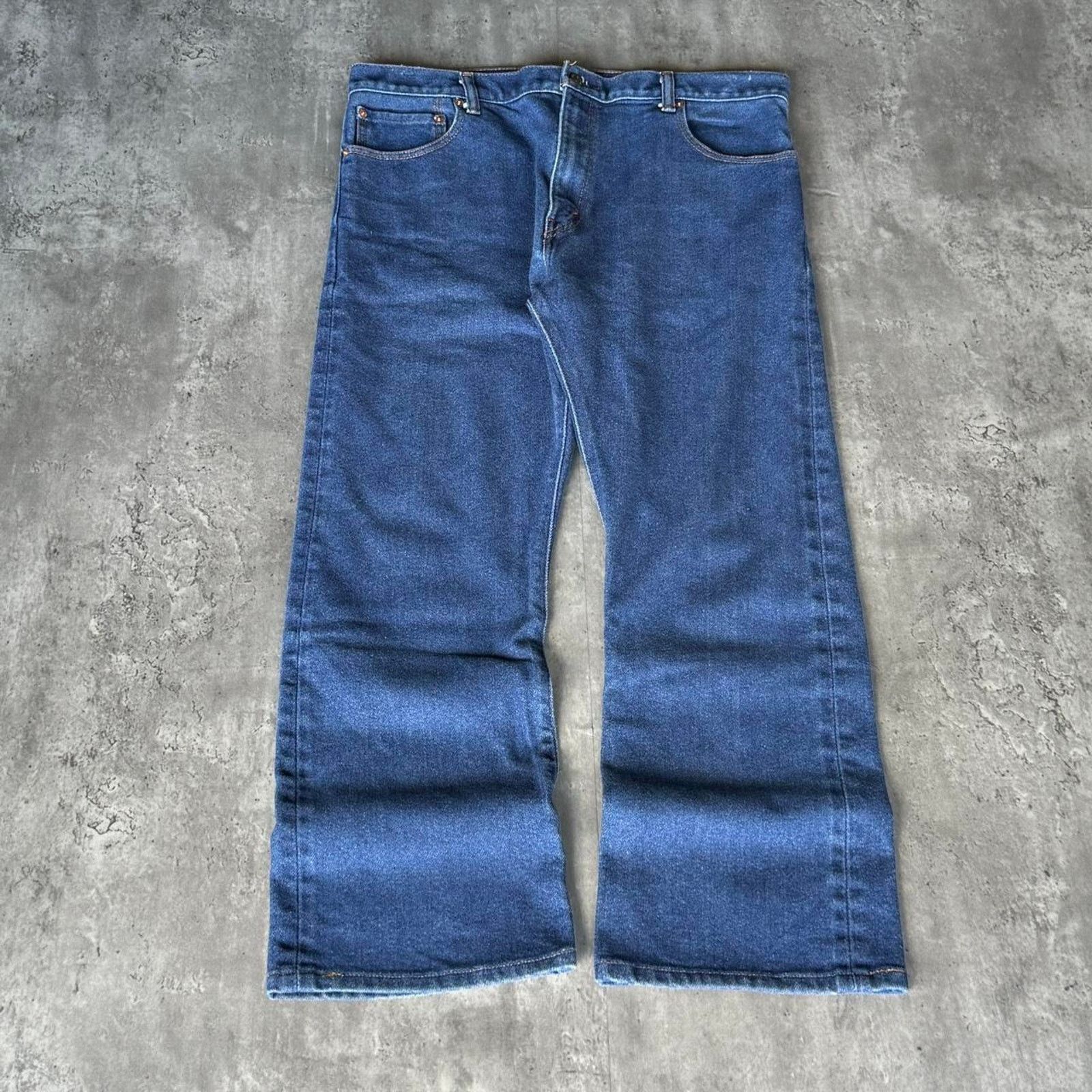 Levi's × Levi's Vintage Clothing × Vintage Vintage Y2K Levi’s 517 Baggy Boot Cut Flared Denim Jeans Size US 37 - 2 Thumbnail