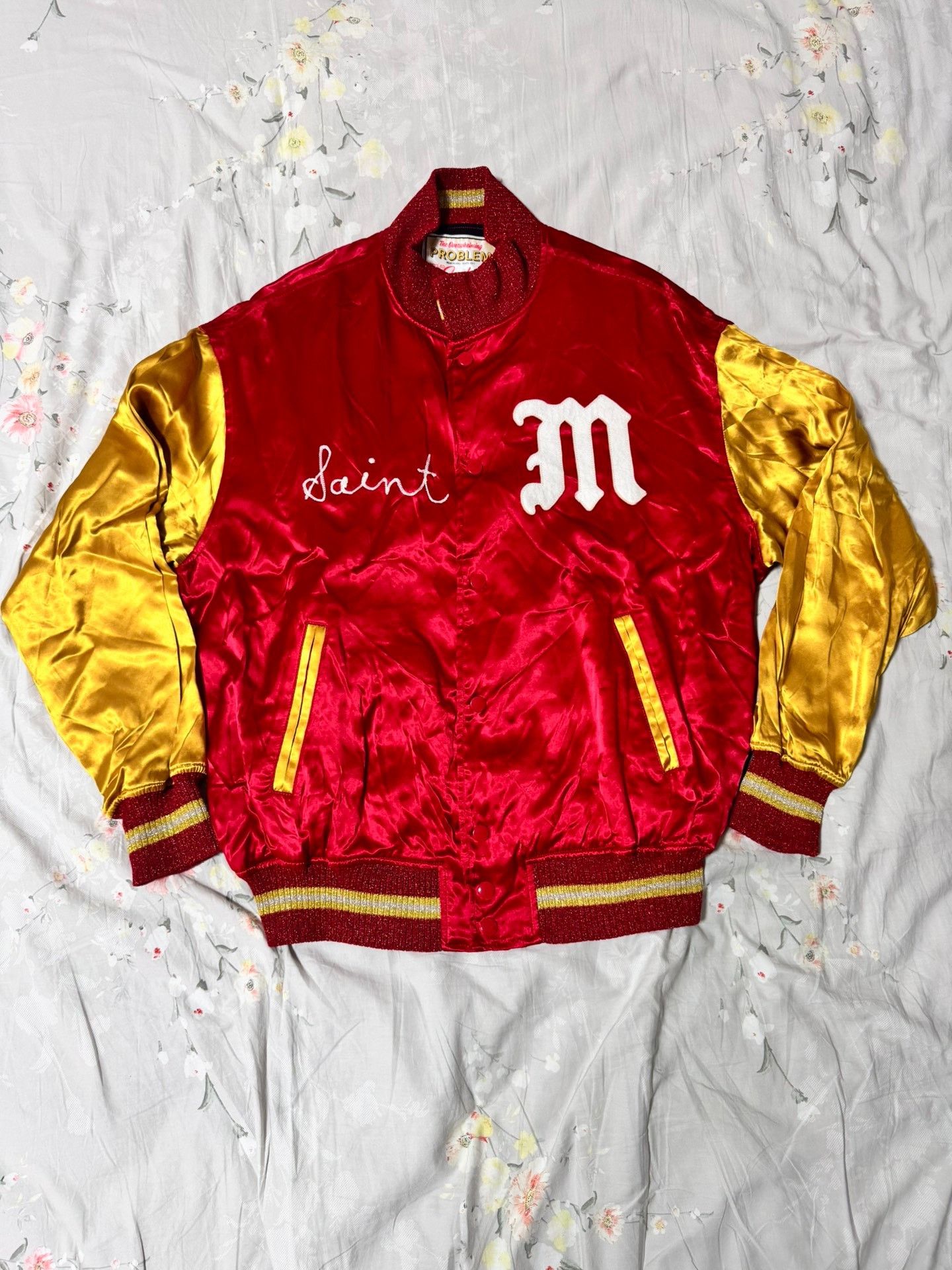 Saint Michael Saint Michael 23ss patch satin baseball jacket 2501-Nextarr Size US L / EU 52-54 / 3 - 1 Thumbnail