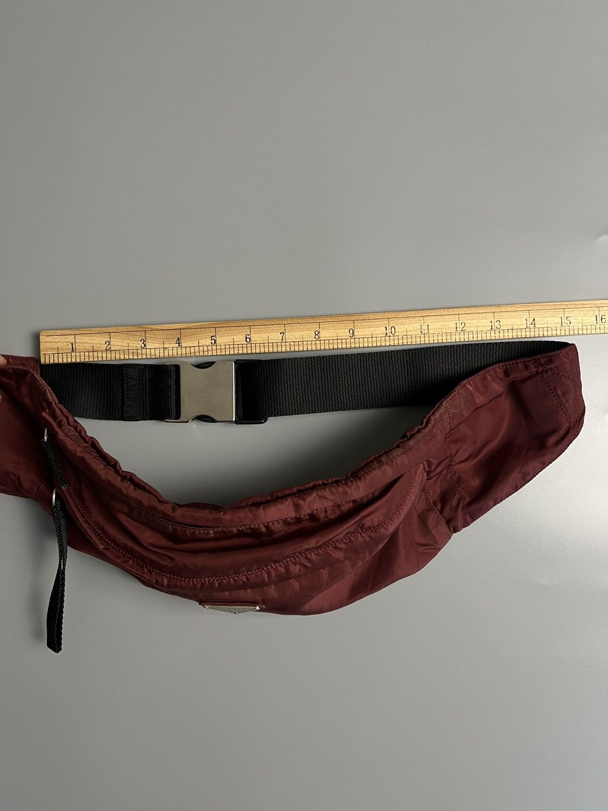 Prada Prada Maroon Nylon Fanny Pack/Side Bag Size ONE SIZE - 13 Thumbnail