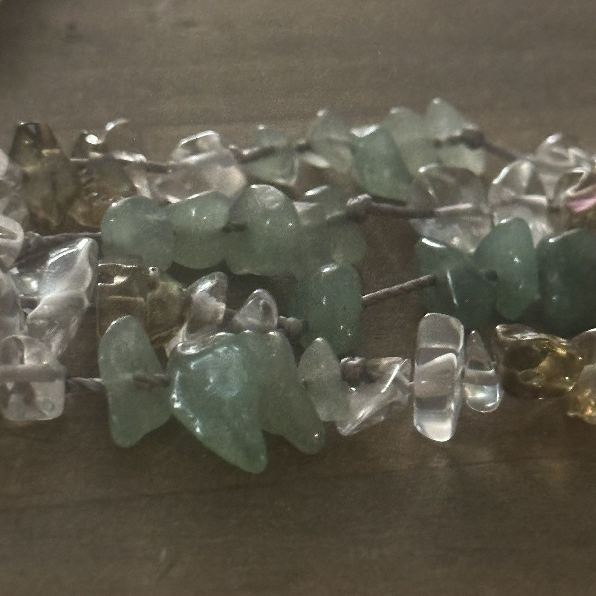 Other Long multi strand green agate tassel necklace Size ONE SIZE - 5 Thumbnail