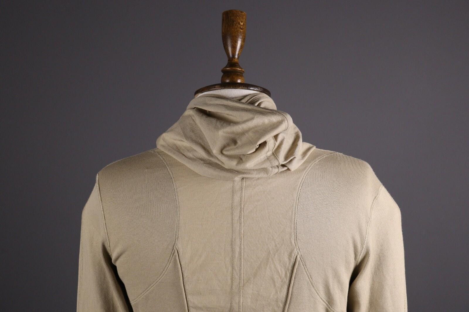 Designer Marc Cain Sport Beige Hooded Shawl Drape Sweater Size M Size M / US 6-8 / IT 42-44 - 7 Thumbnail