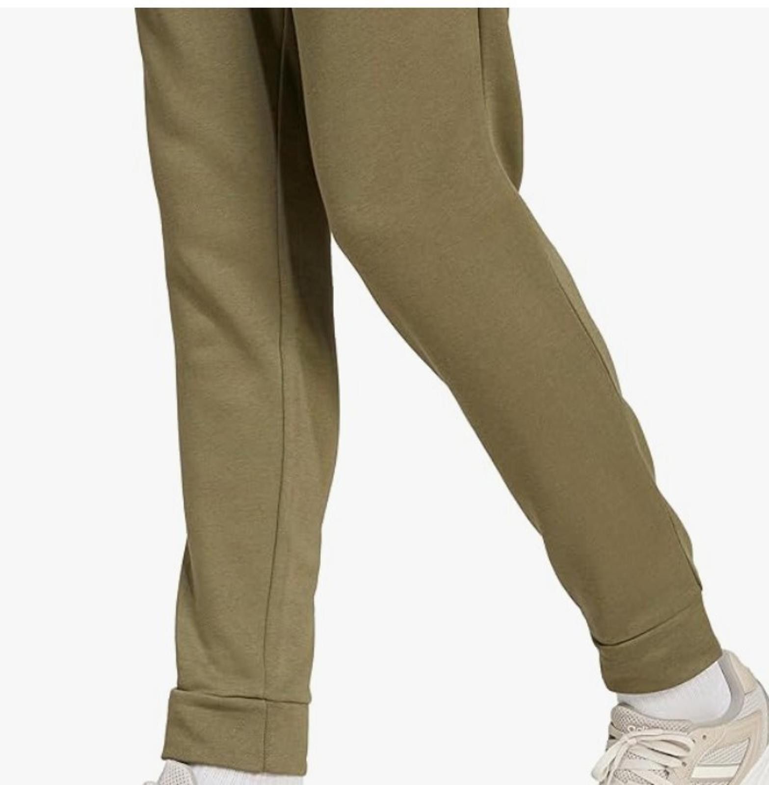 Adidas adidas Men's XL Cozy Fleece Sportswear Pants, Olive XL Size US 36 / EU 52 - 2 Thumbnail