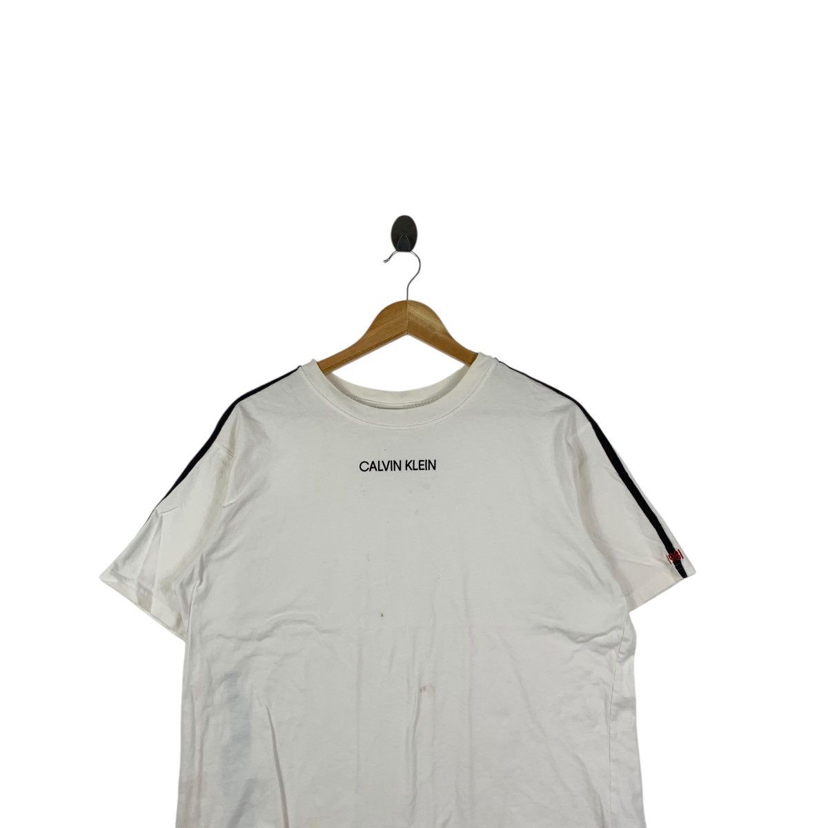 Calvin Klein CALVIN KLEIN CK New York Center Logo Boxy Tee Shirt Top Size M / US 6-8 / IT 42-44 - 2 Thumbnail