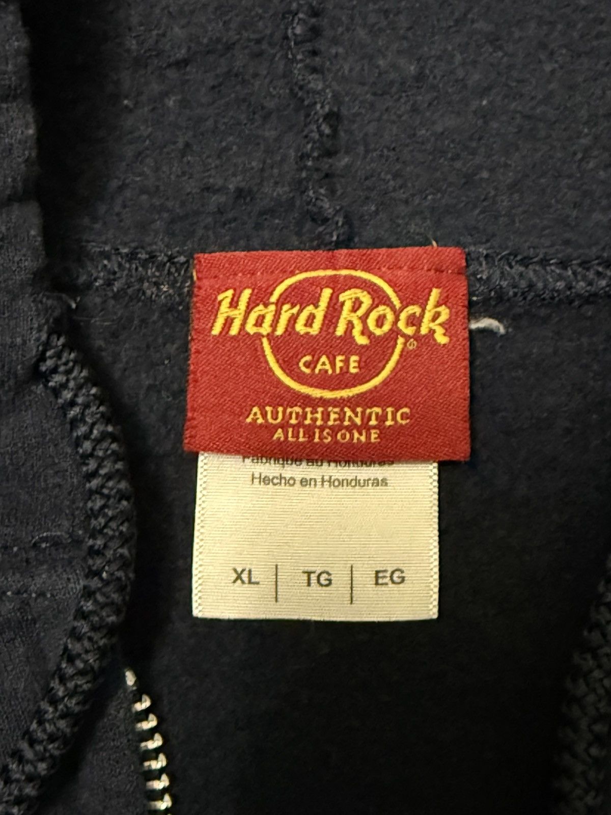 Hard Rock Cafe Hard Rock Cafe New York City Zip Up Jacket Navy Blue/Yellow Size US XL / EU 56 / 4 - 3 Thumbnail