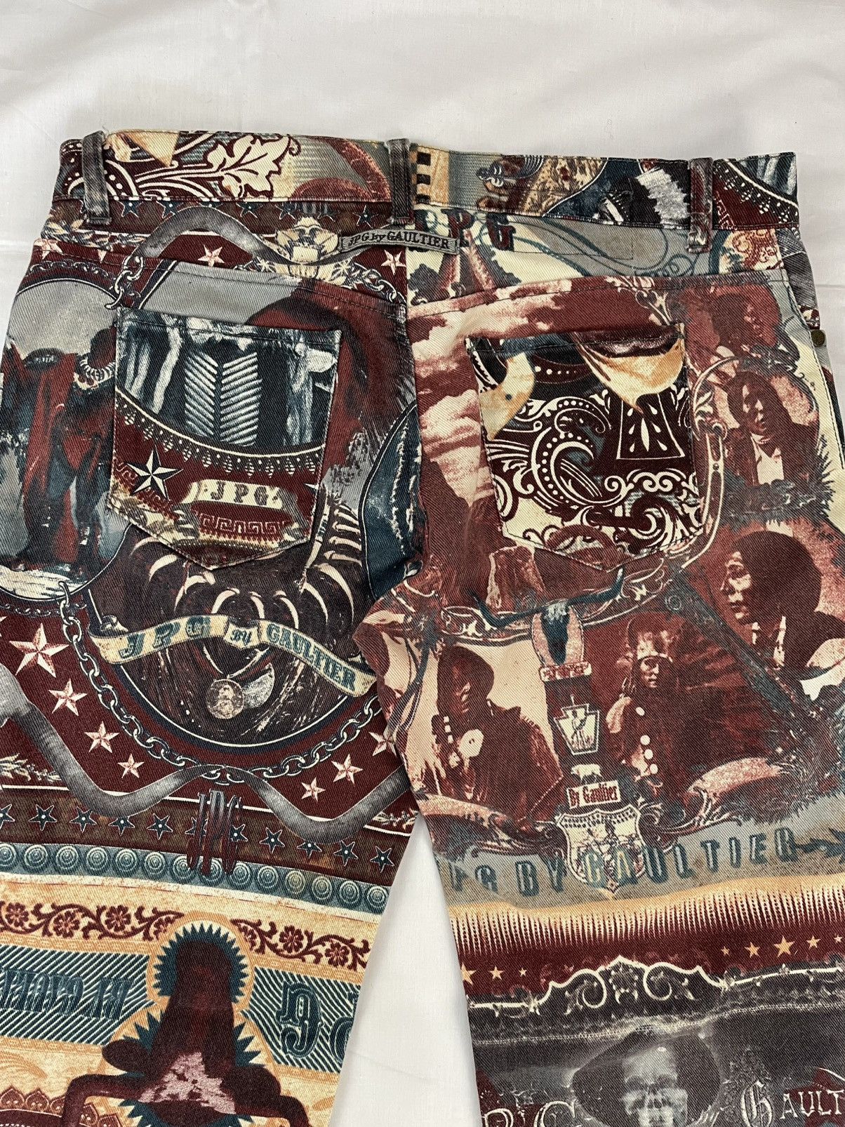 Jean Paul Gaultier AW04 Jean Paul Gaultier Indian X-ray Skeleton Pants Vintage Size US 34 / EU 50 - 8 Thumbnail