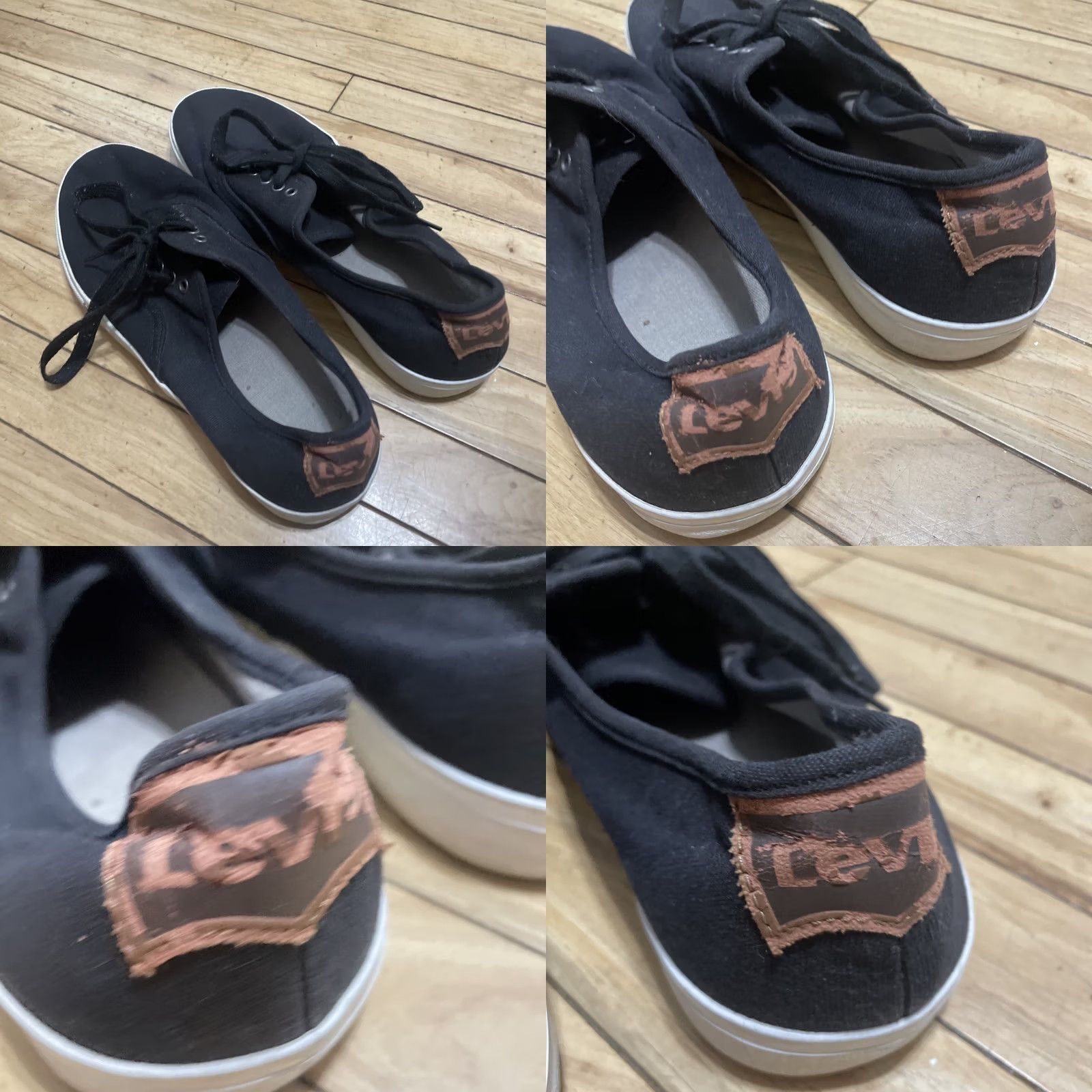 Levi's Levi's Mens Black Low Top Fashion Sneakers Lace Up Casual Shoes Size 13 Black Sneakers Men’s 13 Levi's Low-Top Shoe Size US L / EU 52-54 / 3 - 10 Thumbnail