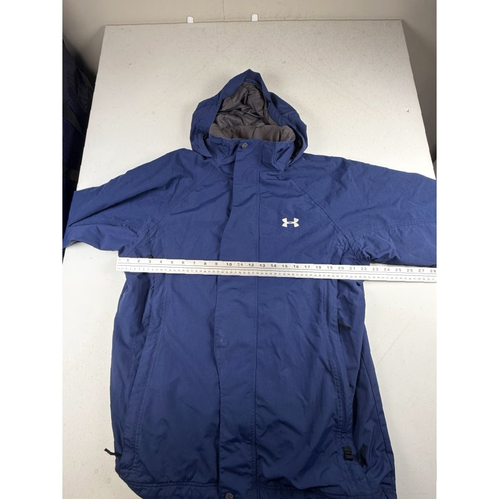 Under Armour Under Armour Mens Jacket Hooded Full Zip M Blue Regular Polyester Activewear Men's Medium Hooded Jacket Size US M / EU 48-50 / 2 - 4 Thumbnail