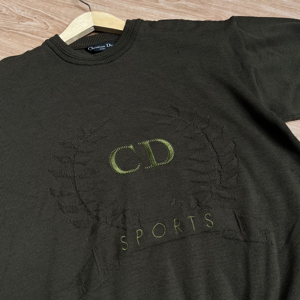 Christian Dior Monsieur × Vintage Rare Christian Dior Sports Knitwear Big Logo Size US M / EU 48-50 / 2 - 12 Thumbnail