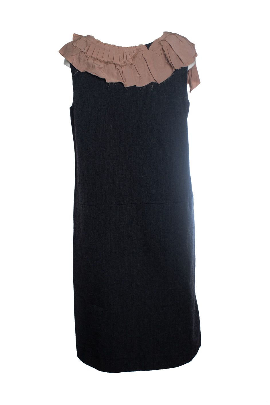 Marni Marni, Grey and pink dress with ruffles Size L / US 10 / IT 46 - 3 Thumbnail