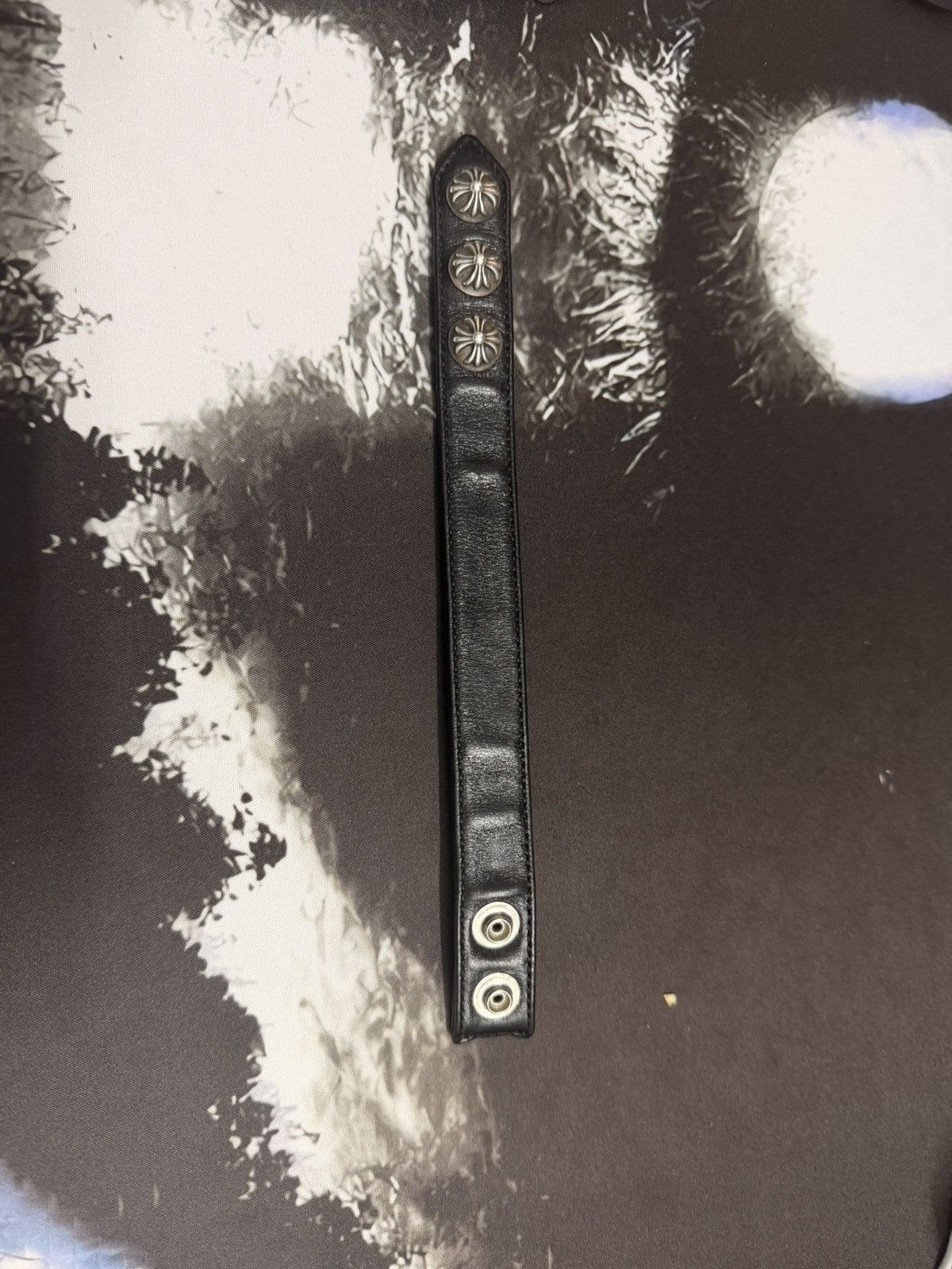 Chrome Hearts Chrome Hearts Crosses Leather Bracelet Size ONE SIZE - 1 Thumbnail