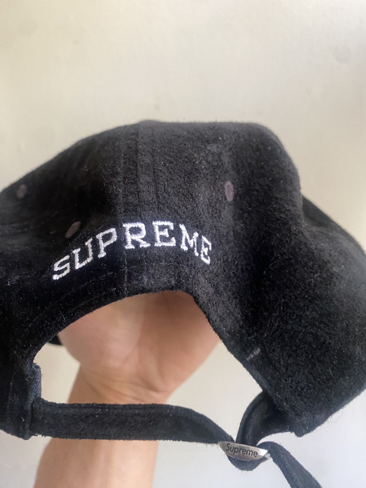 Supreme Suede 6-Panel スウェードキャップ PARIS Supreme Suede S Logo 6 Panel Cap Navy One Size F/W 16 | eBay