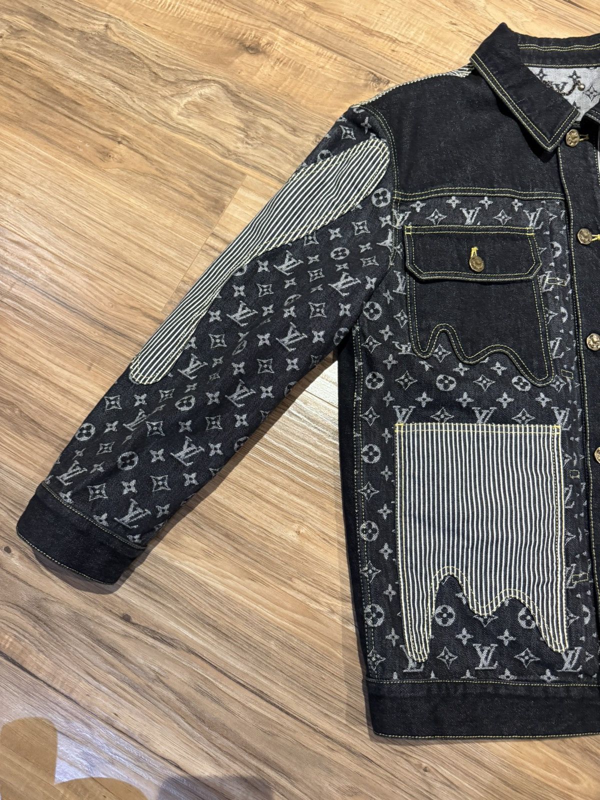 Louis Vuitton Louis Vuitton x Nigo Monogram Denim Jacket Size US S / EU 44-46 / 1 - 4 Thumbnail