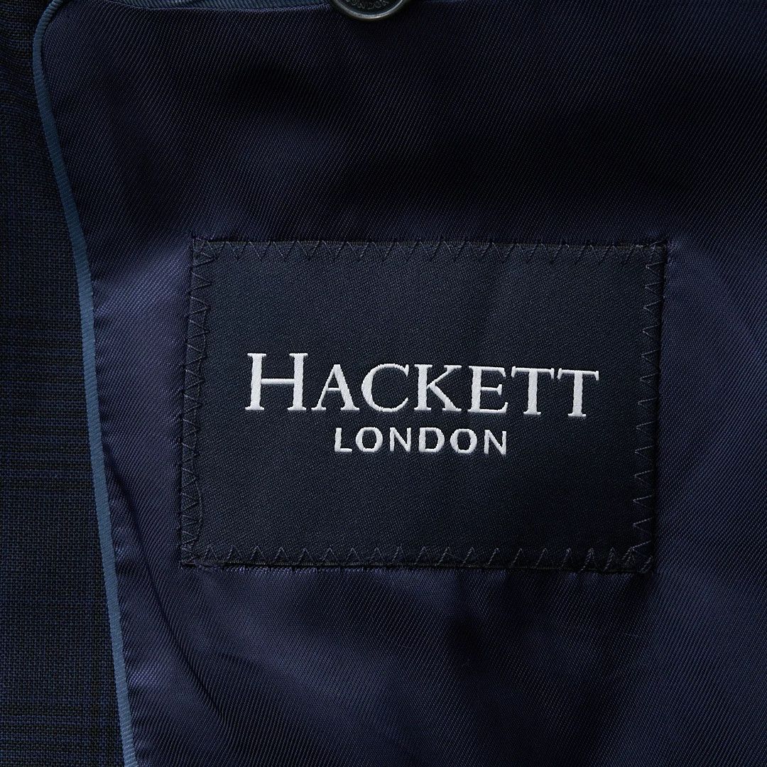 Hackett ett Men's Navy Dark Check Suit Size US M / EU 48-50 / 2 - 6 Thumbnail