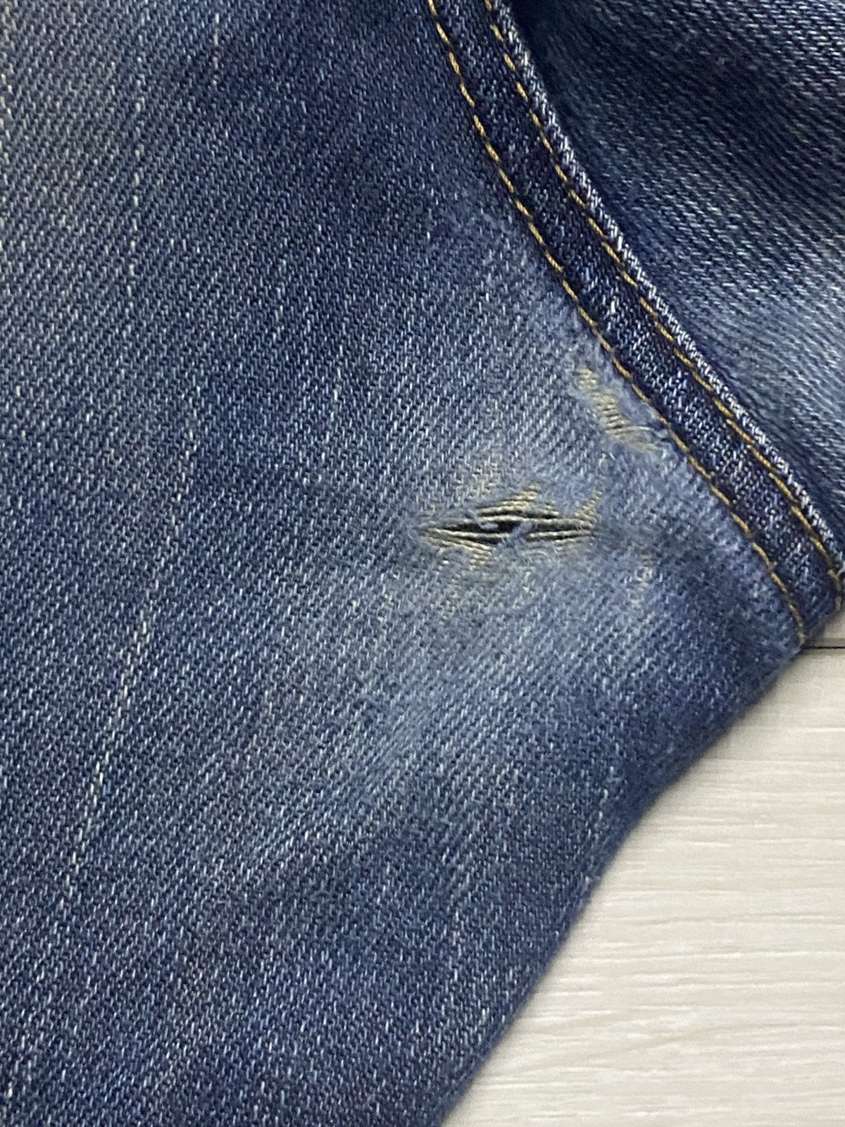 Edwin Vintage Japanese Brand Edwin 502 Mud Wash Distressed Jeans Size US 36 / EU 52 - 9 Thumbnail