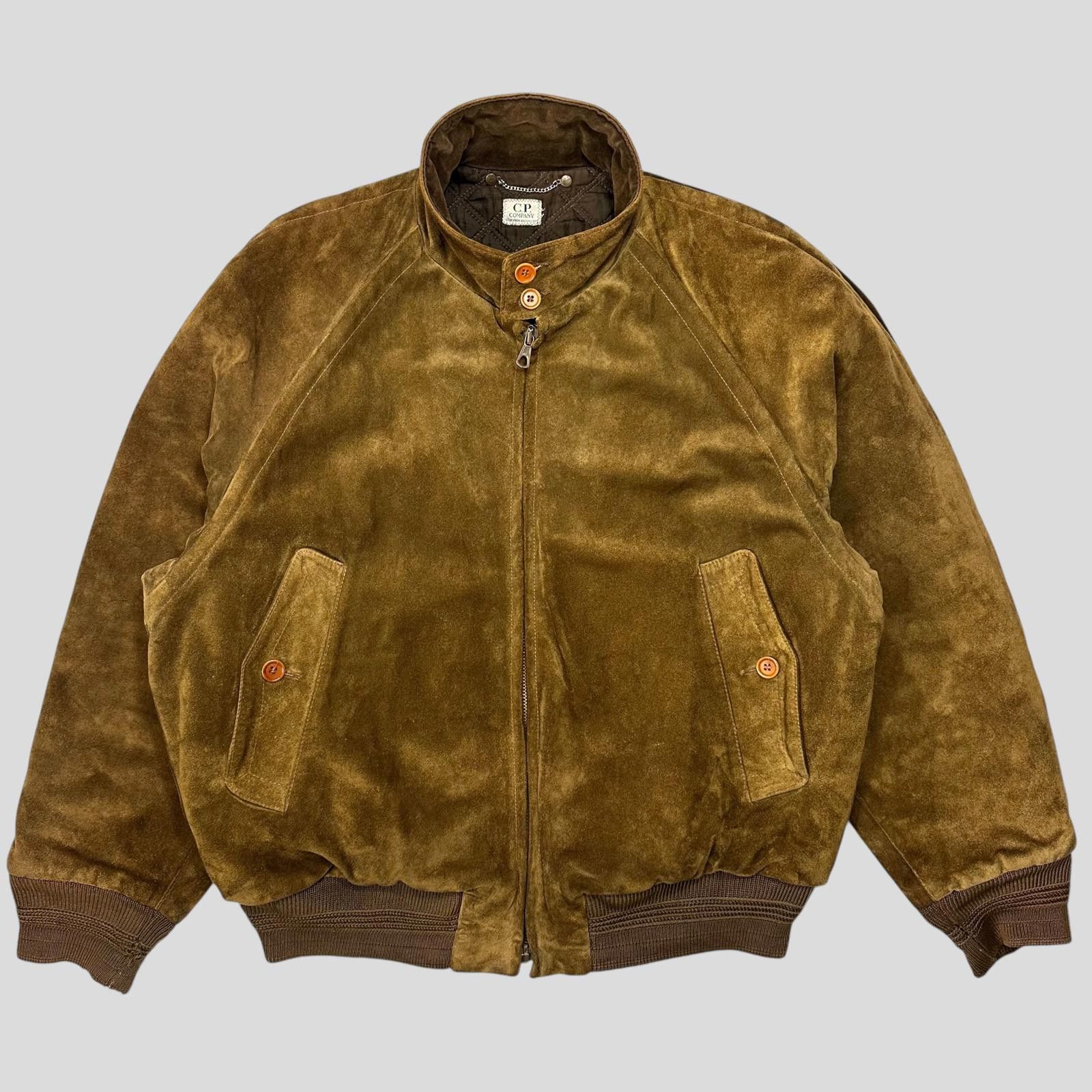 C.P. Company CP Company 1989 Ideas Suede Leather Quilt Flight Jacket L/XL Size US L / EU 52-54 / 3 - 1 Thumbnail