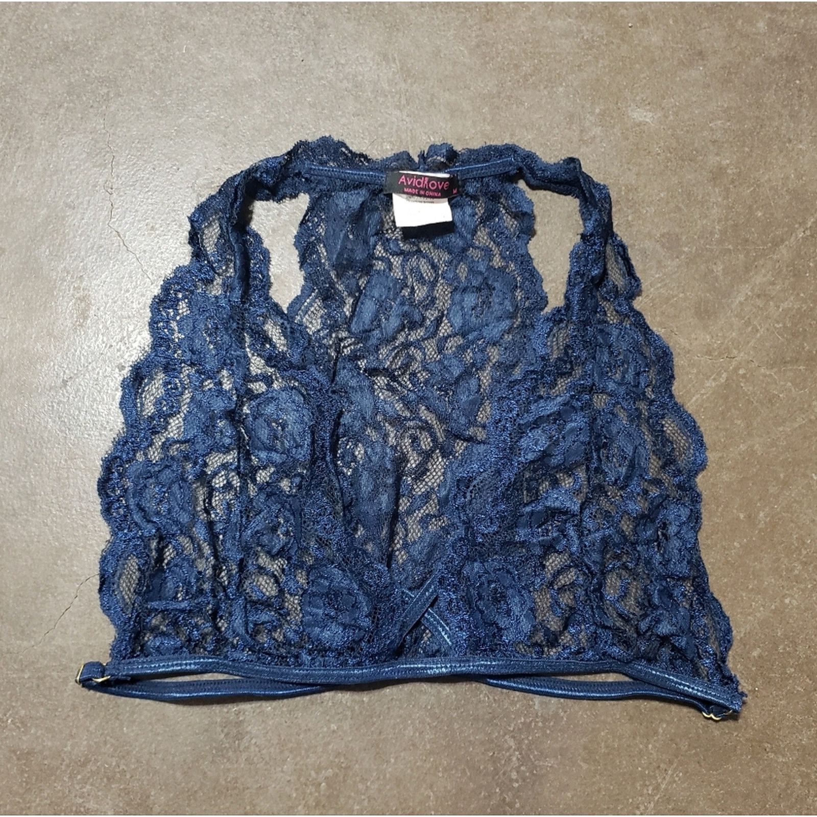 Other Navy | AVID LOVE | Lace Detailed Bralette Size ONE SIZE - 1 Thumbnail