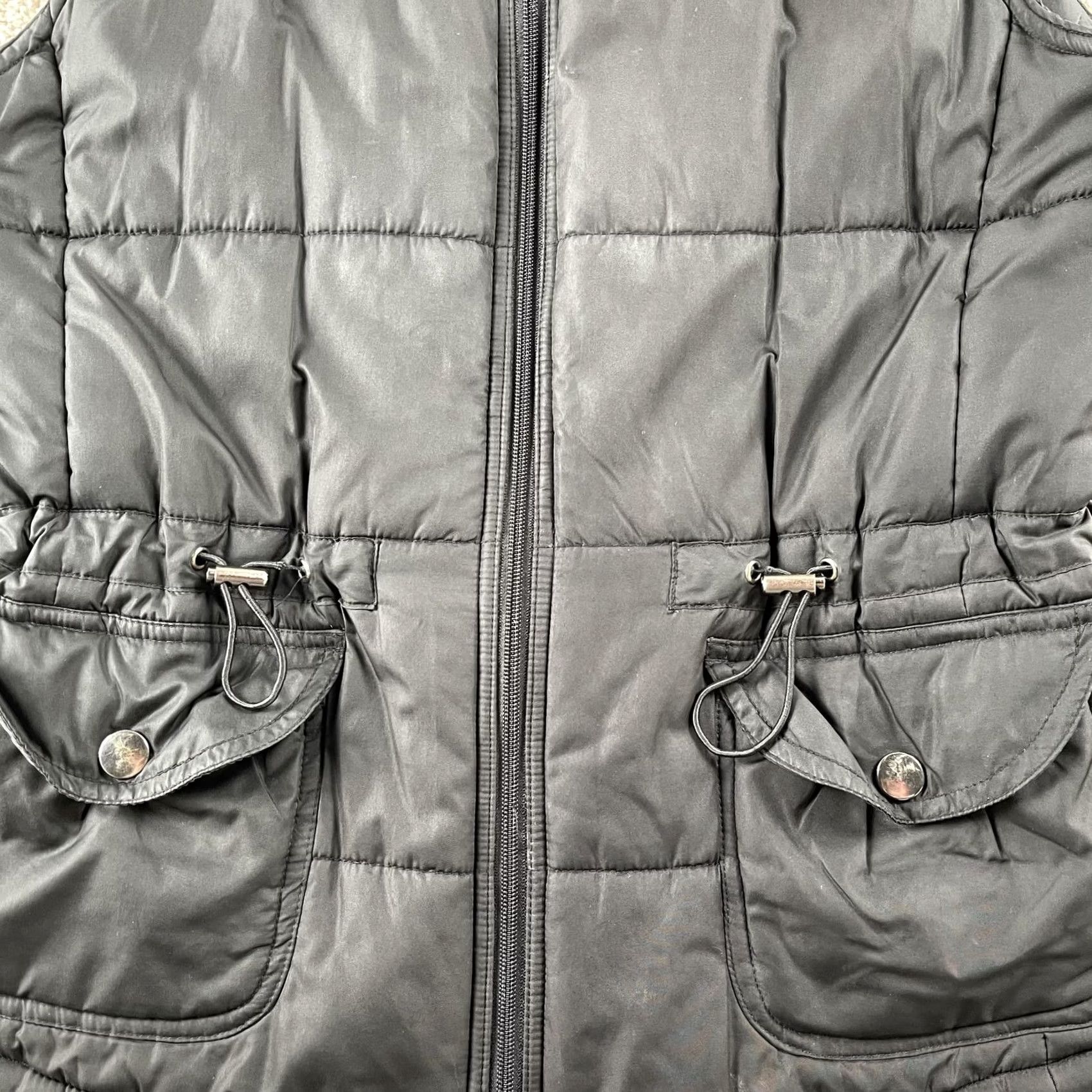 Vintage VINTAGE New York & Company Vest Womens Medium Black Quilted Full Zip Collared Size M / US 6-8 / IT 42-44 - 2 Thumbnail