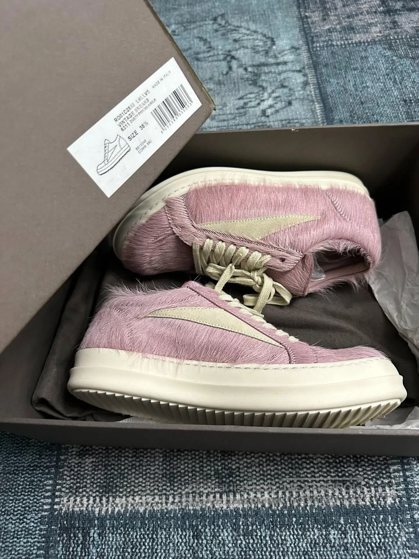 Rick Owens Pink Horsehair Shoes.