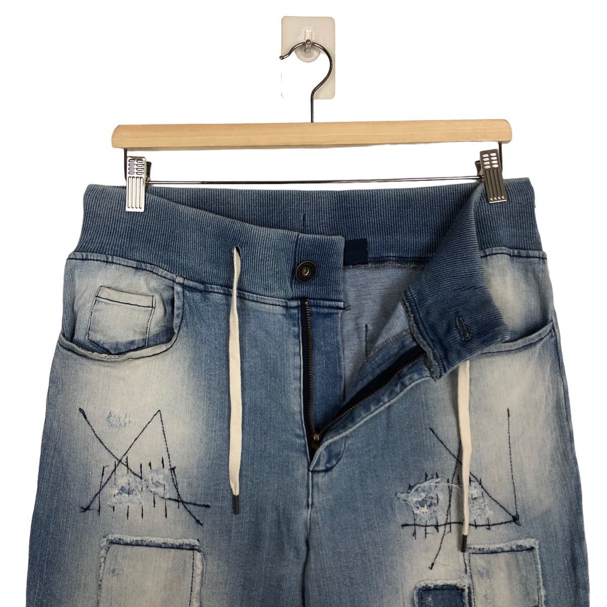 Hysteric Glamour ☄️RARE PATCH WORK JOGGER JEANS PANTS HYSTERIC GLAMOUR JAPAN Size US 30 / EU 46 - 8 Thumbnail