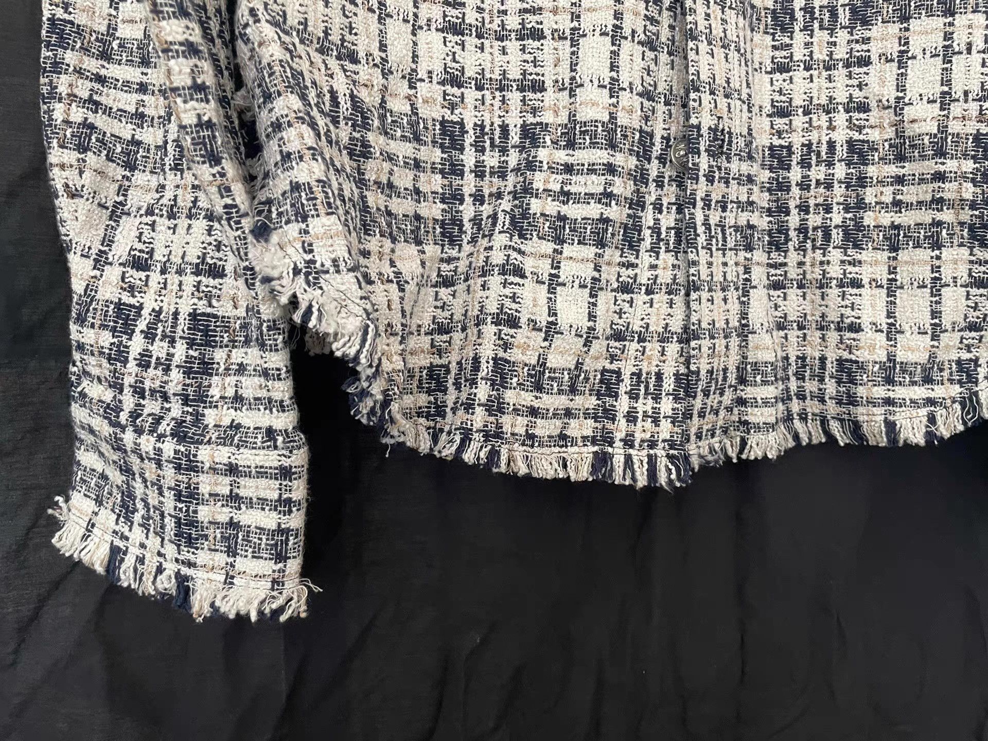 Faith Connexion Faith Connexion Blue & White Tweed Shirt Ｑ21 Size US M / EU 48-50 / 2 - 5 Thumbnail