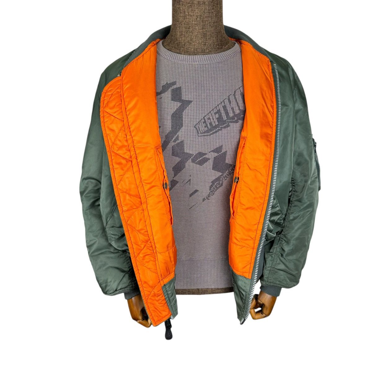 Alpha Industries 🌟ALPHA INDUSTRIES REVERSIBLE TYPE MA 1 FLYER BOMBER JACKET Size US XL / EU 56 / 4 - 2 Thumbnail