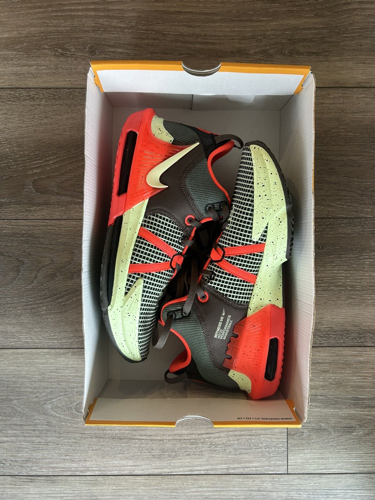 Nike NEW LeBron Witness 7 'Bright Crimson Alligator' Size US 11.5 / EU 44-45 - 7 Thumbnail