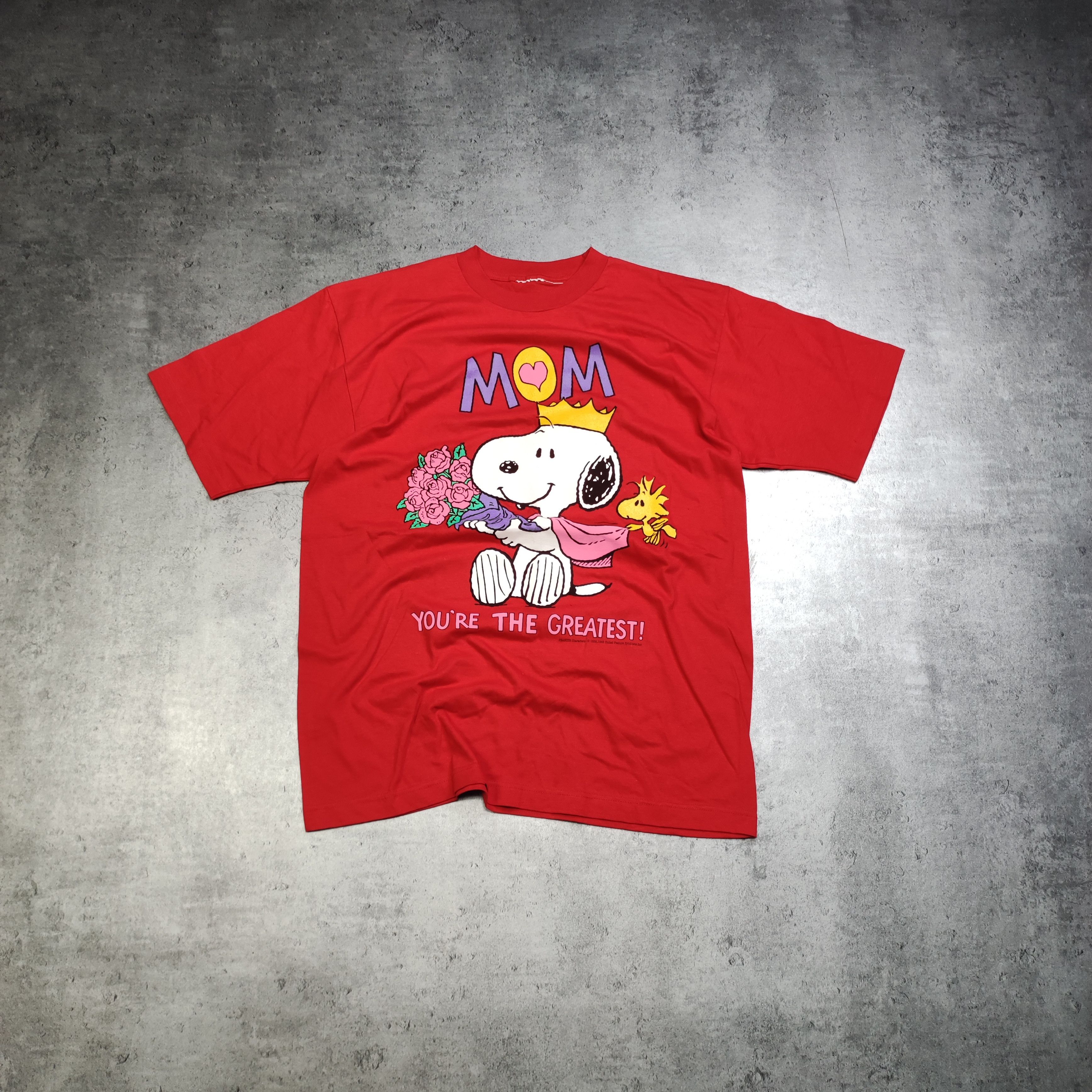 Peanuts × Vintage Vintage RARE 90s OG Peanuts Mom Day Merch Promo Tee Size US XL / EU 56 / 4 - 1 Thumbnail