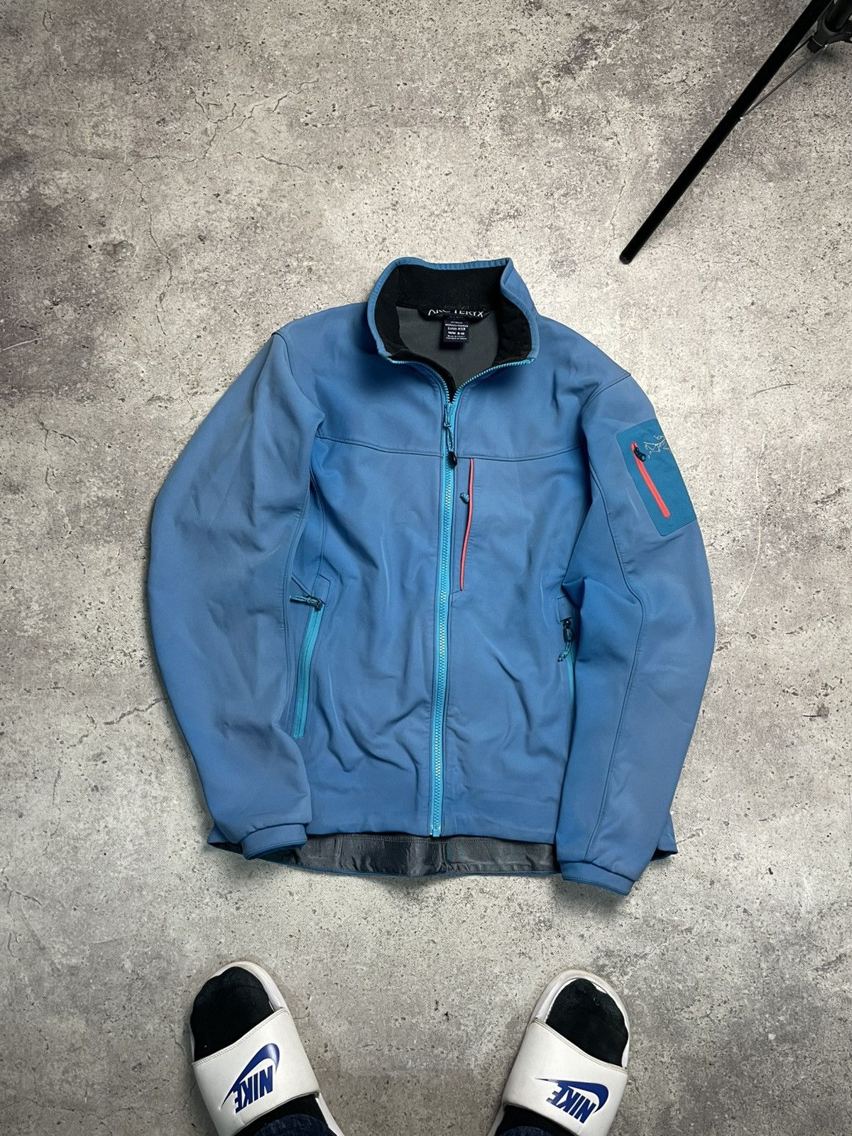 Arc'teryx Vintage Faded Arcteryx Soft Shell Jacket 2000s Fleece Size US S / EU 44-46 / 1 - 1 Thumbnail