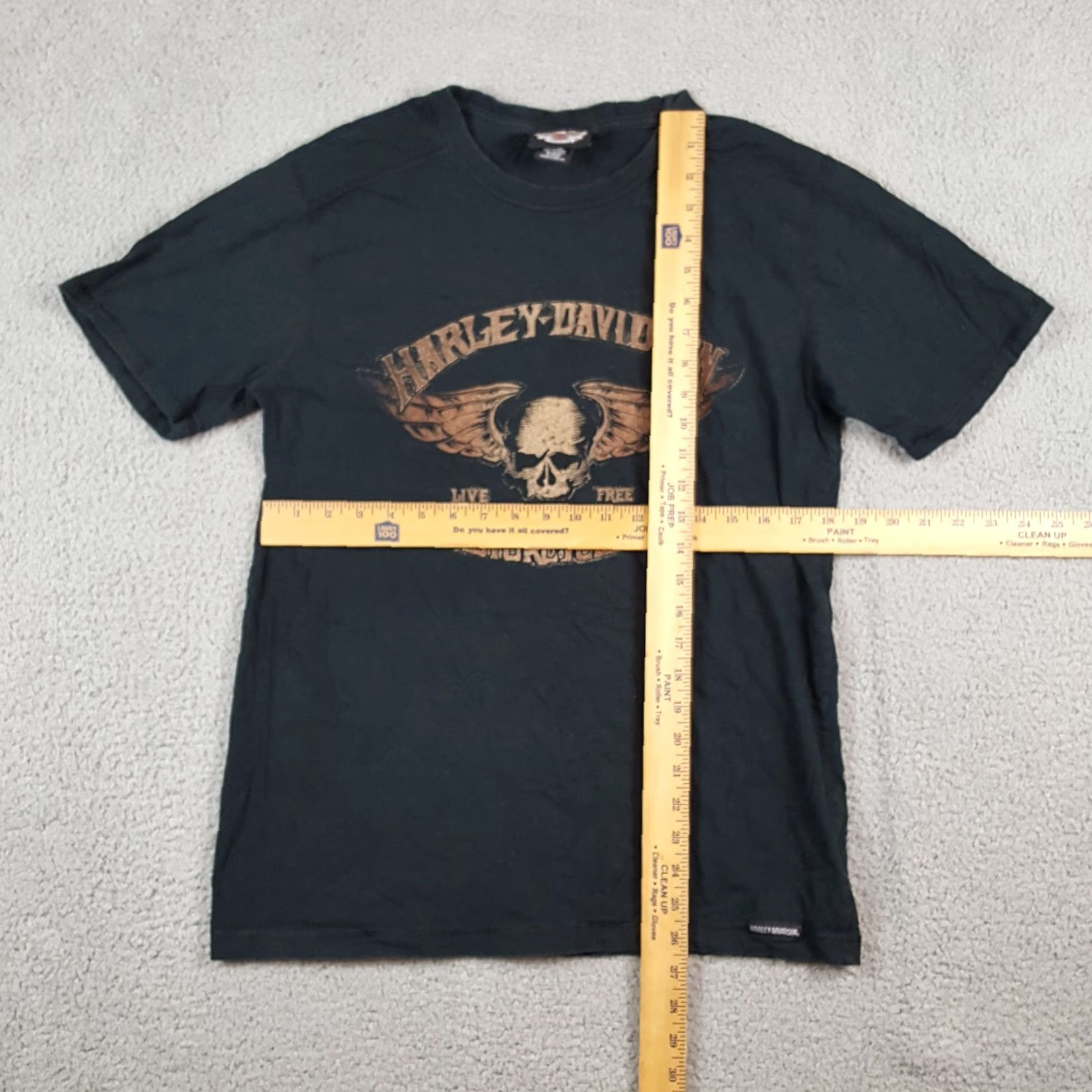 Harley Davidson Harley-Davidson Skull Logo Biker Motorcycle Mens Size Medium Retro Black T Shirt Size US M / EU 48-50 / 2 - 6 Thumbnail