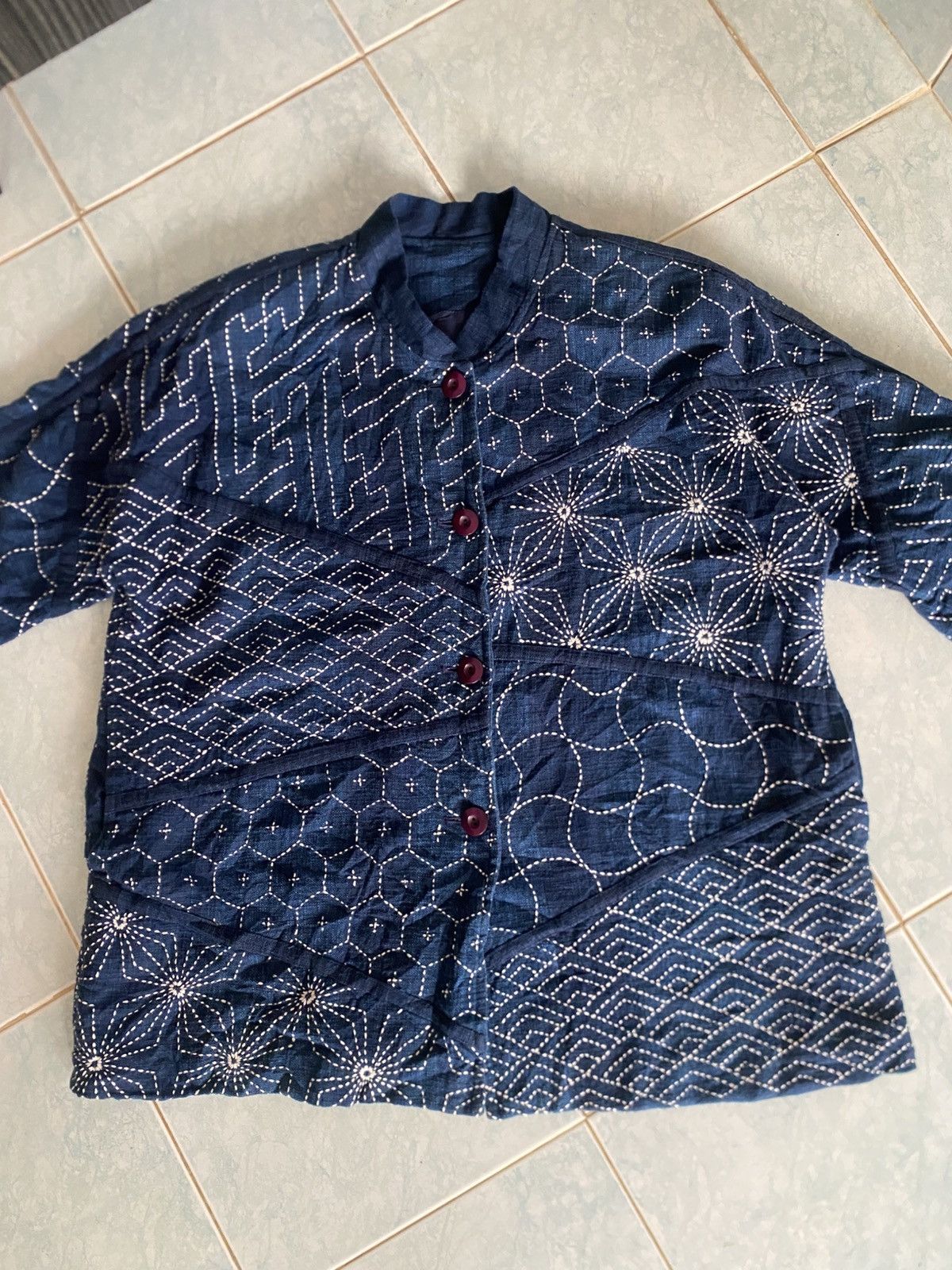 Japanese Brand Vintage Japanese sashiko jacket Size XL / US 12-14 / IT 48-50 - 2 Thumbnail