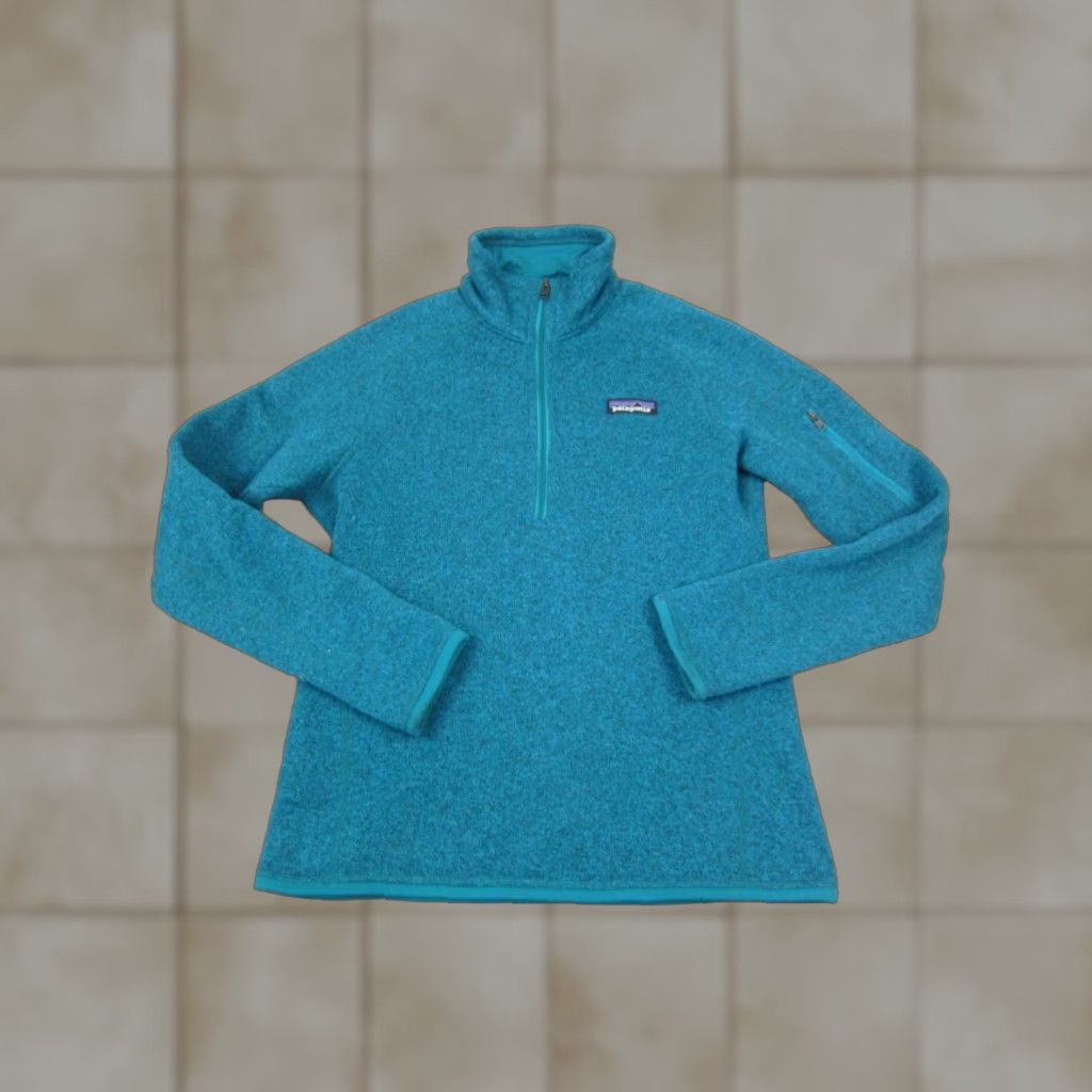 Patagonia Patagonia Better Sweater Women's Small Blue Fleece Pullover 1/2 Zip Outdoor Shirt Sweatshirt Knit Mock Neck Logo XS-... Size S / US 4 / IT 40 - 1 Thumbnail