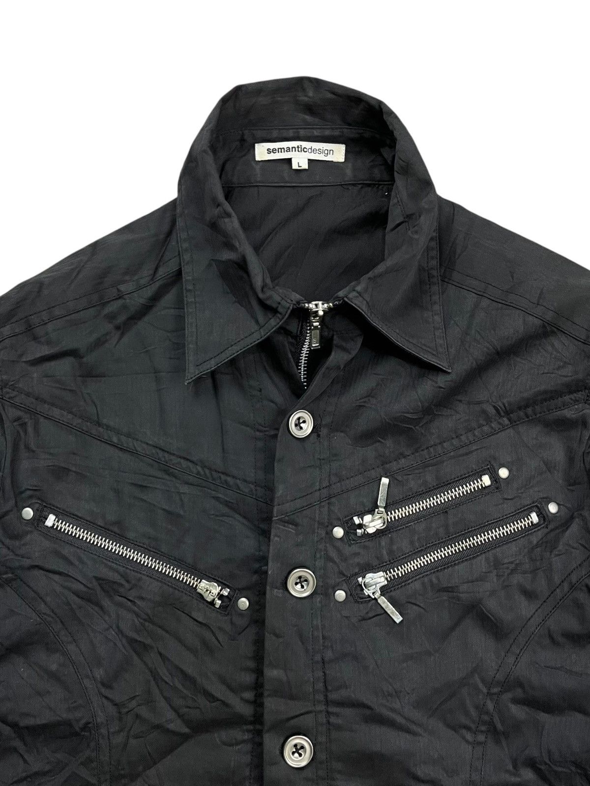 semanticdesign 2000s Semantic Design - Multizipper Cyber Rider Jacket Size US M / EU 48-50 / 2 - 8 Thumbnail