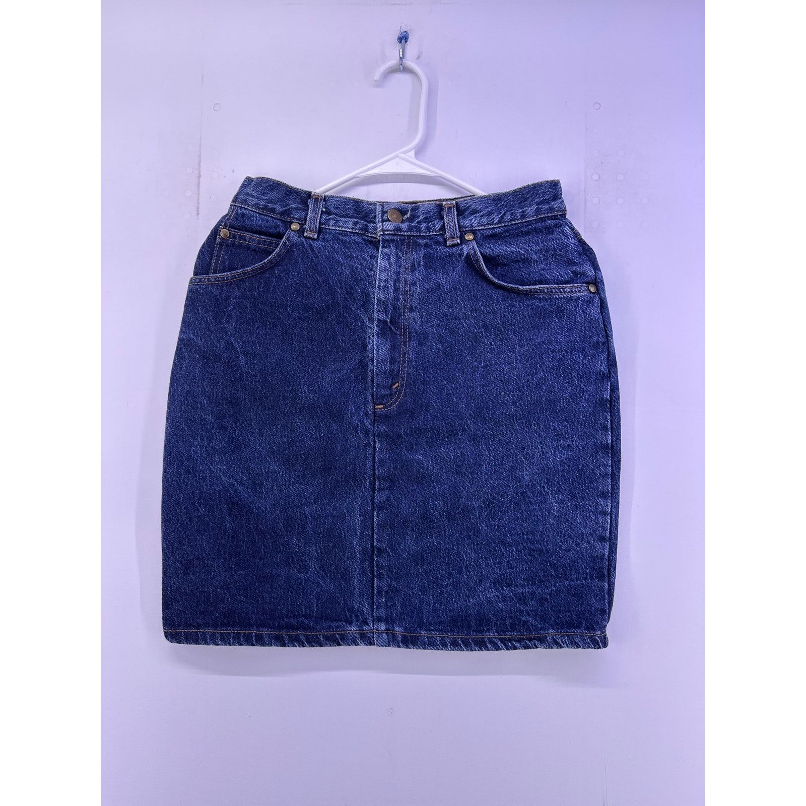 Levi's Vintage 90s Levi’s Batwing Blue Demin Skirt Size 11 Women’s Size 32" / US 10 / IT 46 - 2 Thumbnail