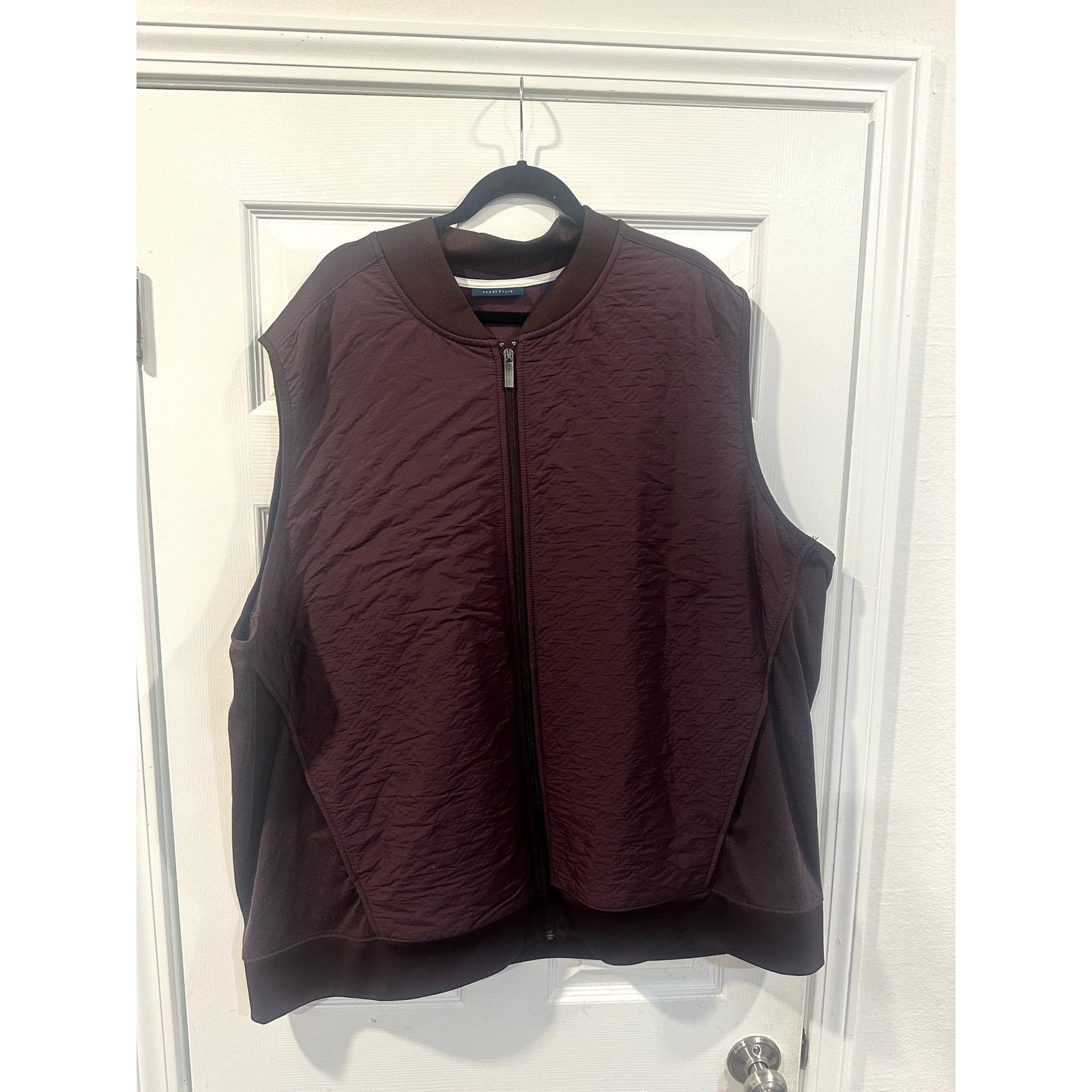 Perry Ellis Perry Ellis Mens Vest 3XLT Sleeveless Quilted Outerwear Plum Size US XXL / EU 58 / 5 - 1 Thumbnail