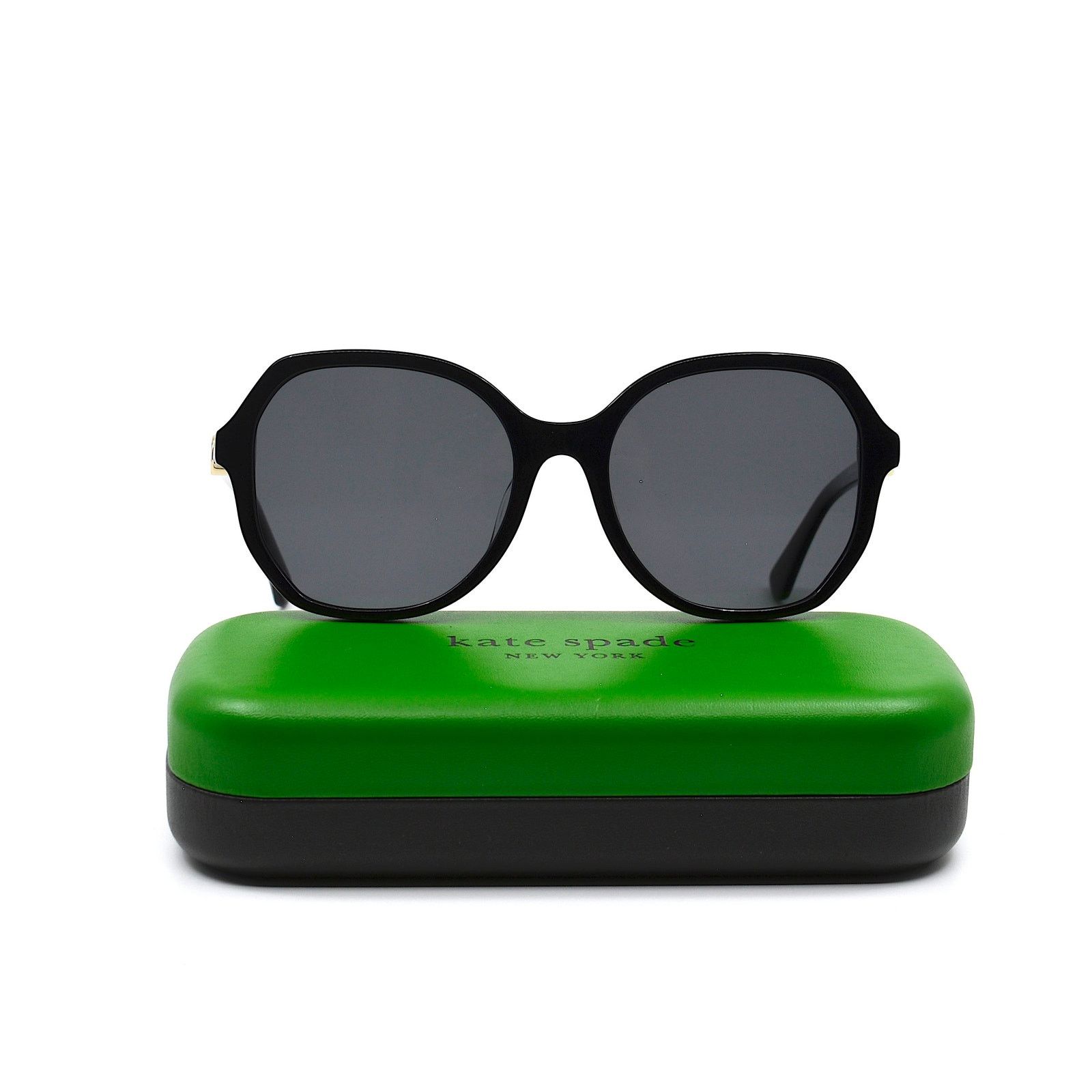 Kate Spade KATE SPADE LOURDES/F/S 3H2 BLACK GREY POLARIZED SUNGLASSES Size ONE SIZE - 6 Thumbnail