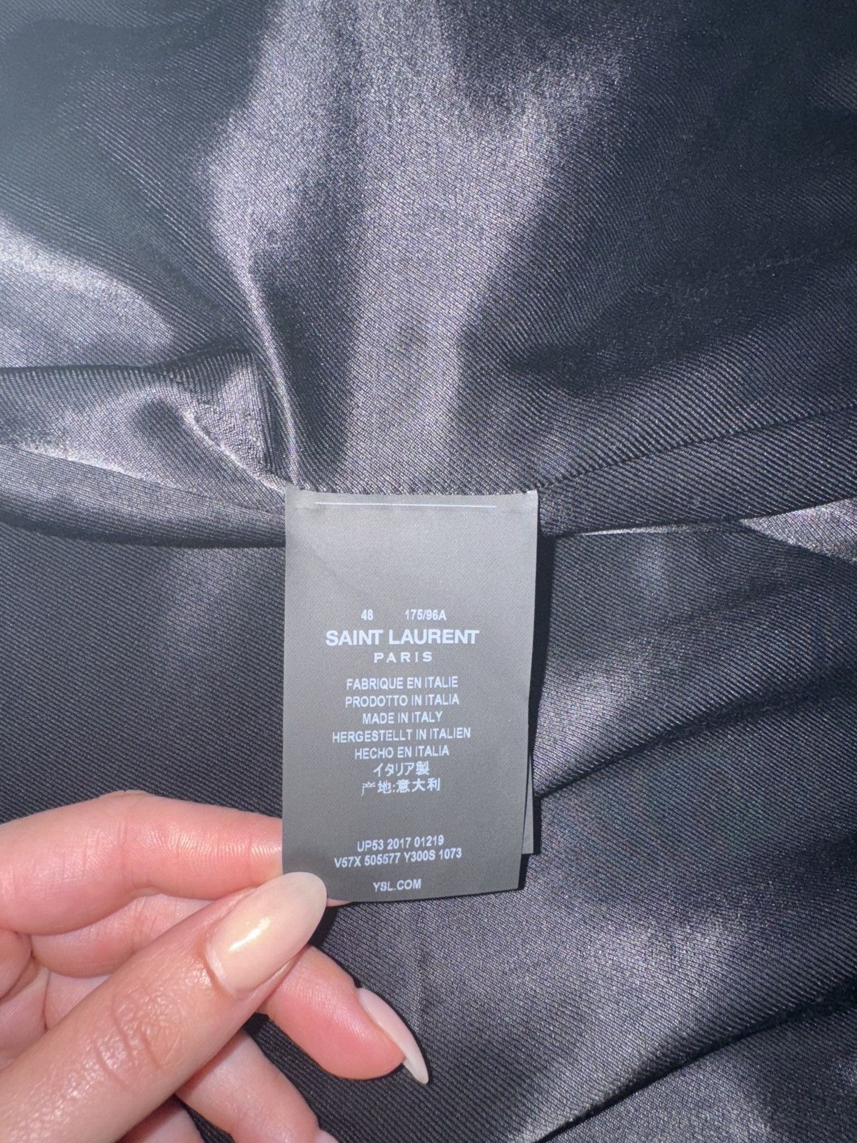 Yves Saint Laurent Saint Laurent Paris Splash ink tie dye silk jacket Size US M / EU 48-50 / 2 - 6 Thumbnail