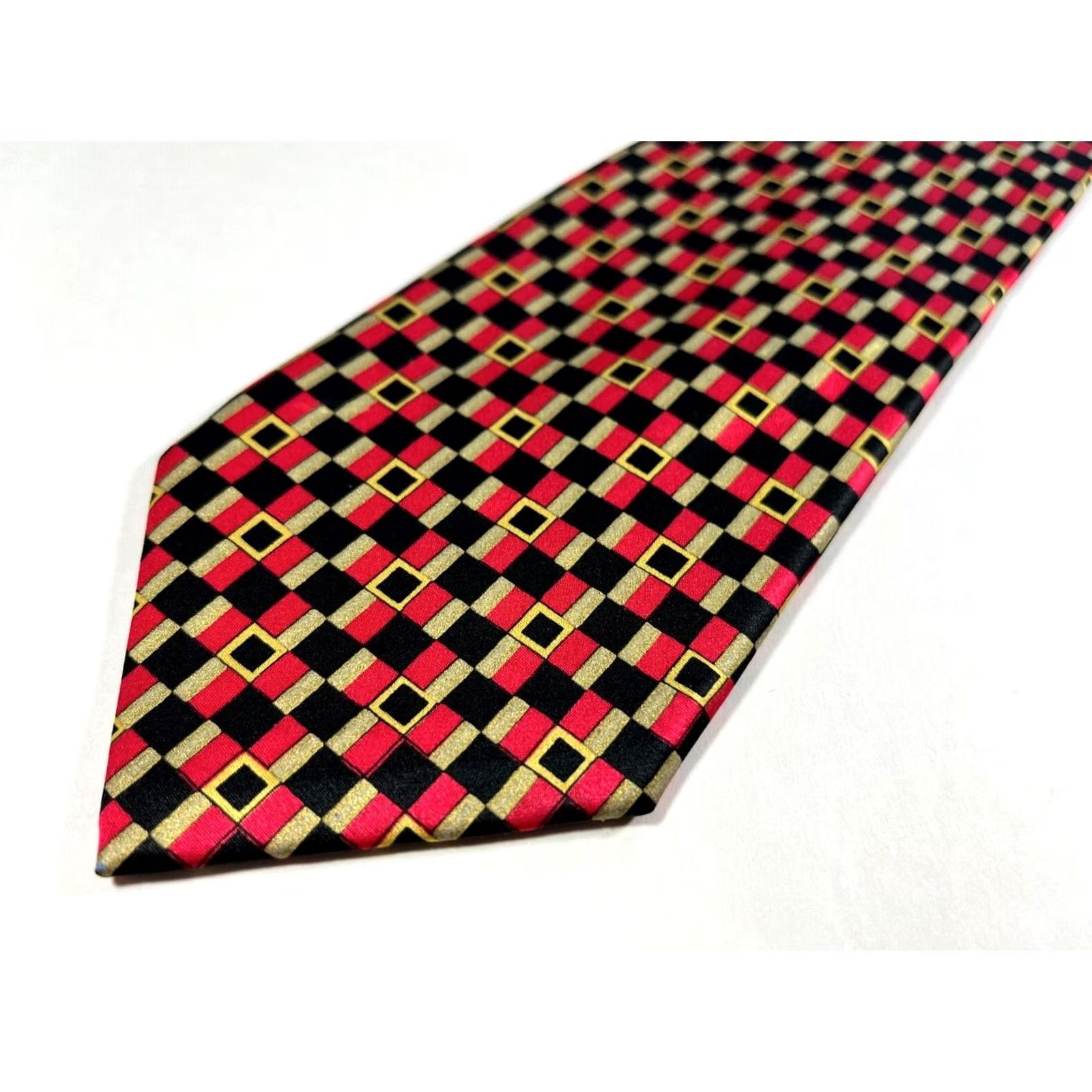 Brioni Brioni Geometric Multicolor Silk Tie Men’s Long 61.5" 3.5" Made in Italy Size ONE SIZE - 4 Thumbnail