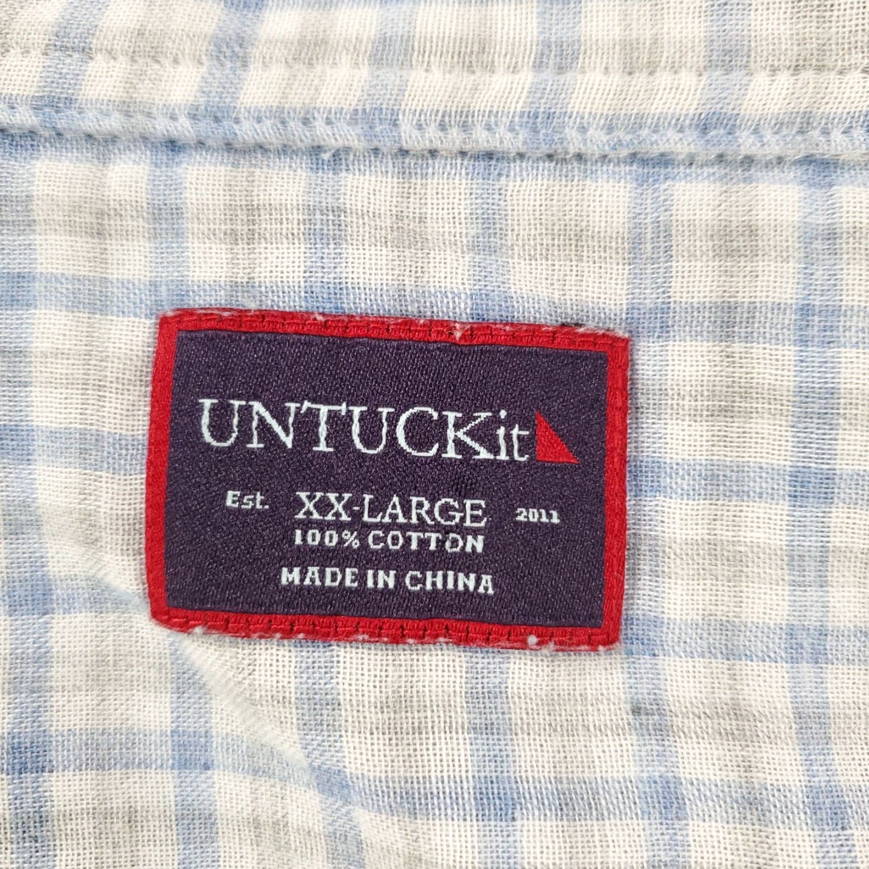 UNTUCKit **Untuckit Button-Up Shirt Men's 2XL Blue Gray Plaid Super Soft Comfort** Untuckit Button-Up Shirt Men's 2XL Blue Gray Plaid Super Soft Comfort Size US XXL / EU 58 / 5 - 4 Thumbnail
