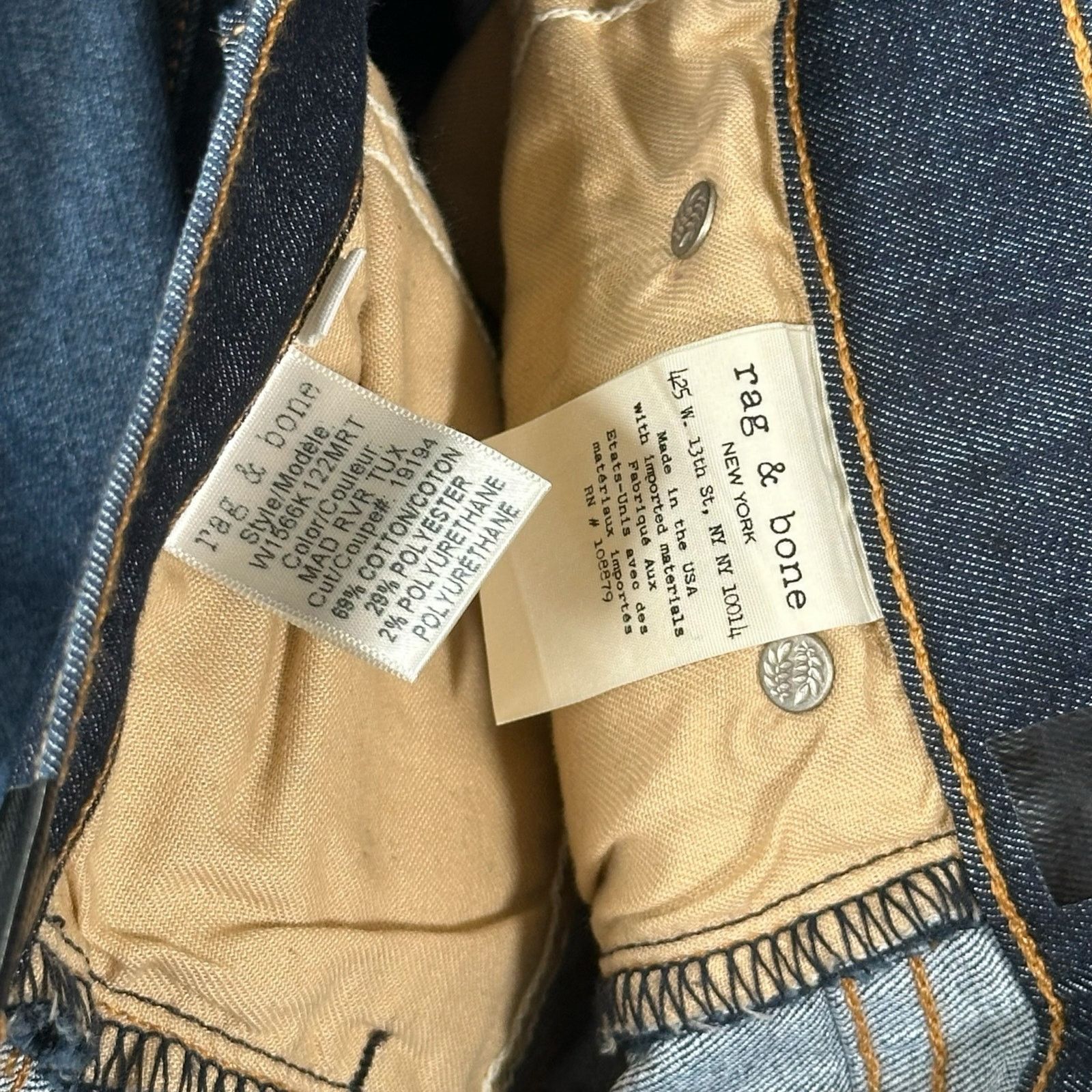 Rag & Bone Rag & Bone Women's High Rise Ankle Skinny Jeans Size 26 Size 26" / US 2 / IT 38 - 7 Thumbnail