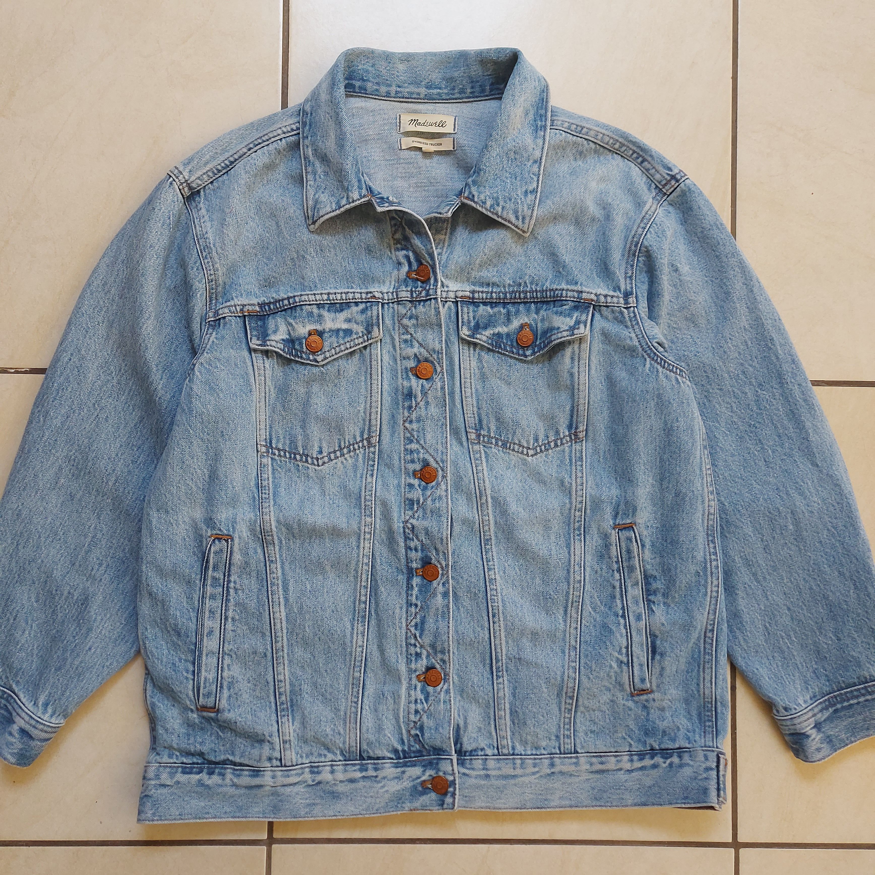 Madewell Madewell oversized trucker denim jacket Size L / US 10 / IT 46 - 7 Thumbnail