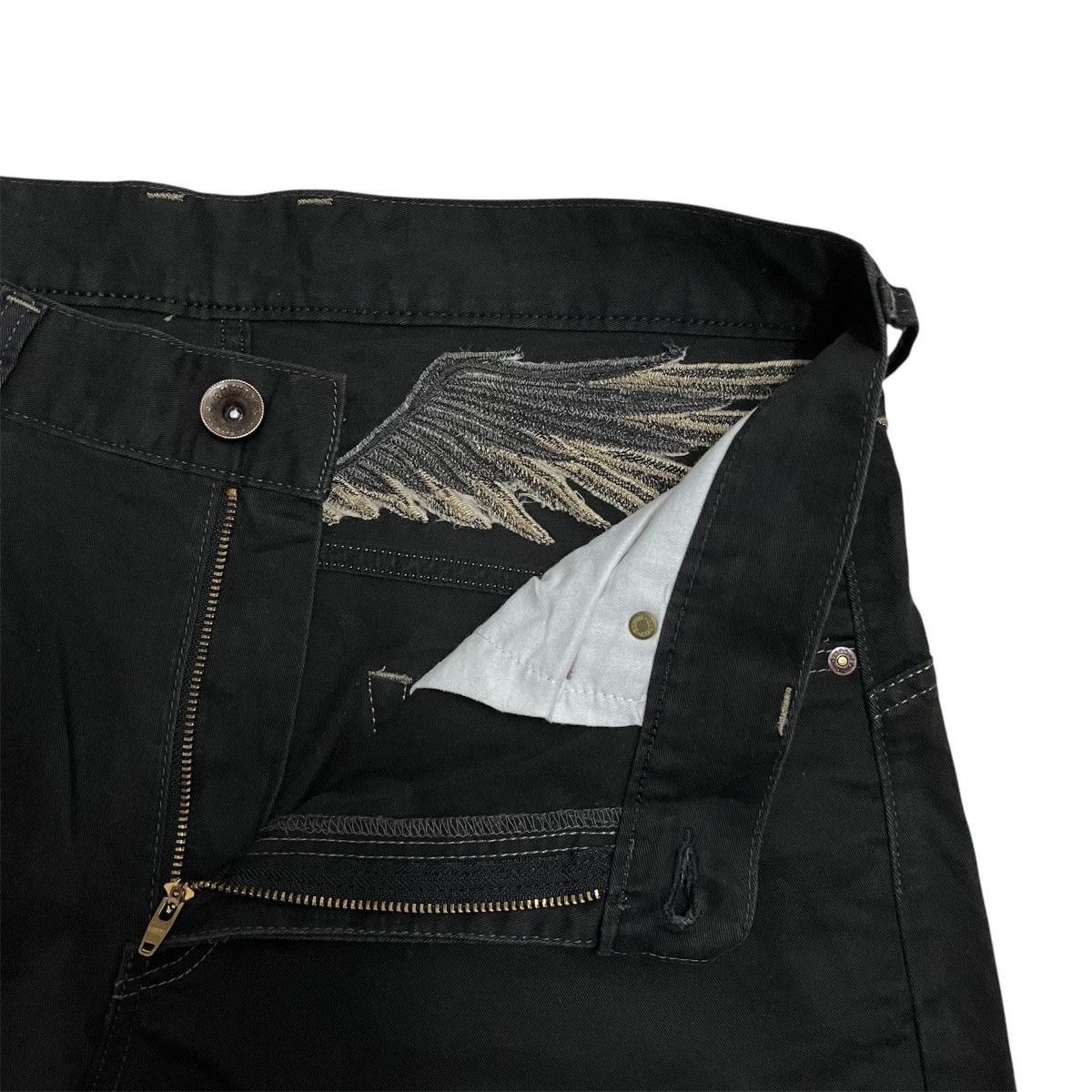 Hysteric Glamour RARE‼️Edwin Exclusive Vintage Black Pants Wings Embroidery Size US 32 / EU 48 - 6 Thumbnail