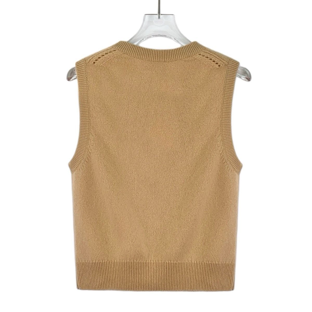 Celine Celine Brown Cashmere Triomphe Sleeveless Knit Vest K26WX Size M / US 6-8 / IT 42-44 - 2 Thumbnail