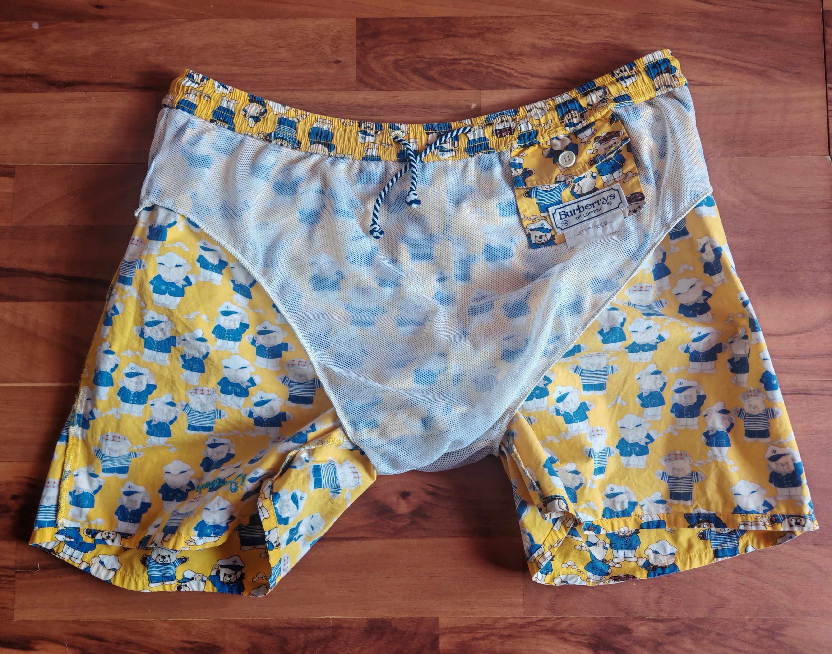 Burberry Rare VTG Y2K Burberry Men's Boxers Thomas Bear Print sz 50 Size US 34 / EU 50 - 5 Thumbnail