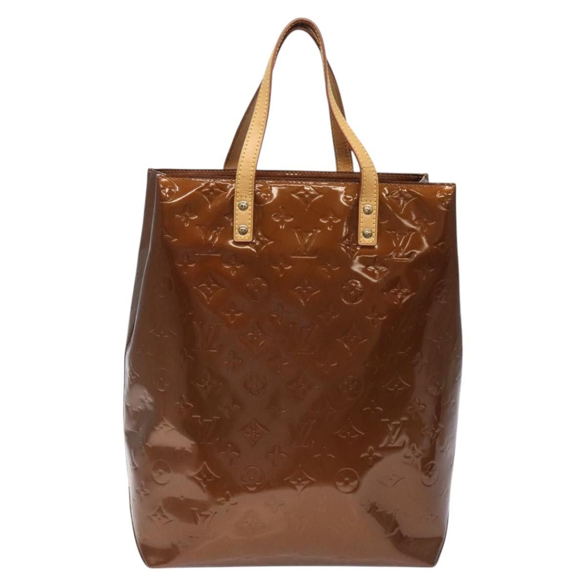 Louis Vuitton LOUIS VUITTON Monogram Vernis Reade MM Hand Bag Bronze Size ONE SIZE - 3 Thumbnail